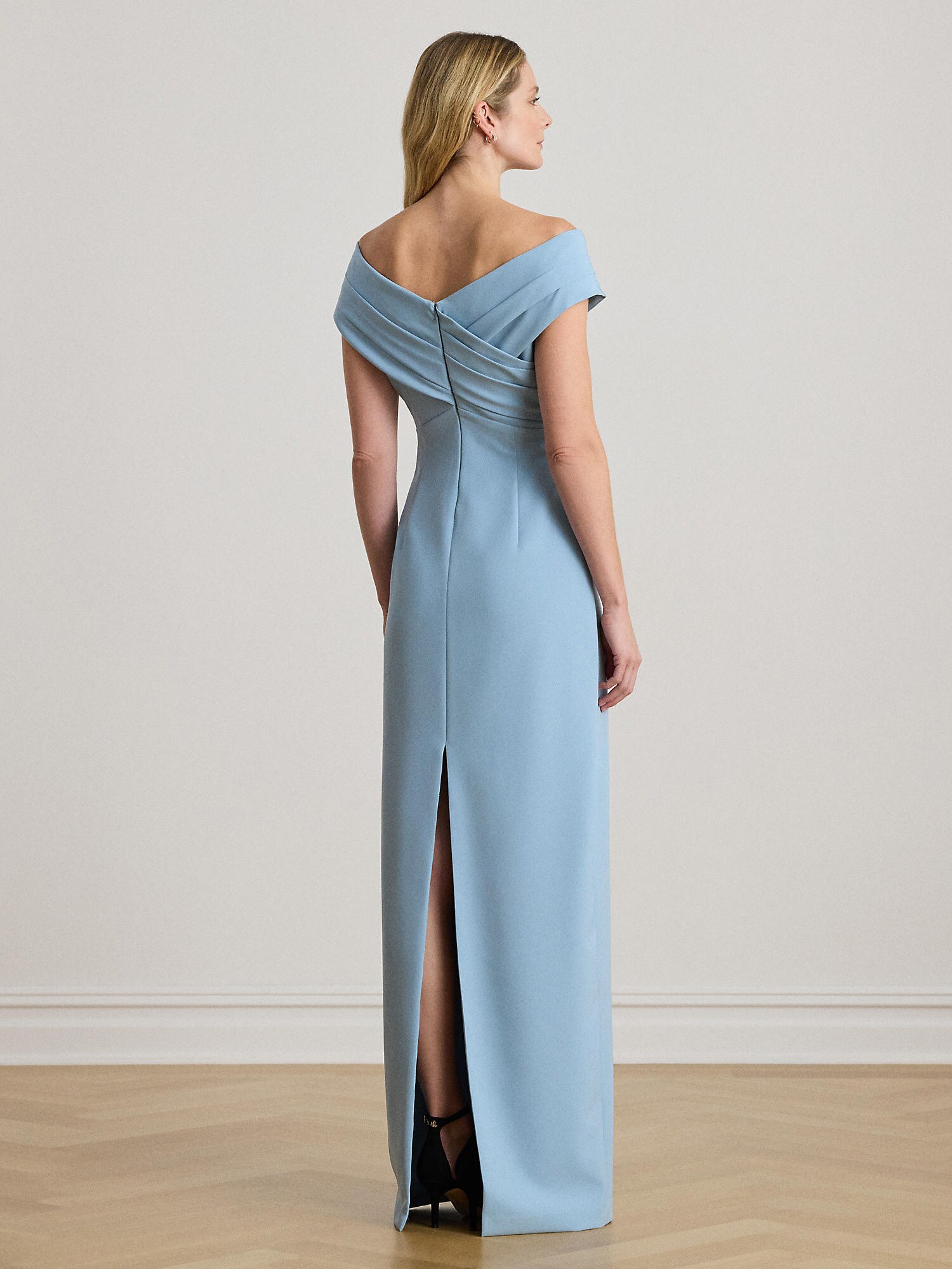 Lauren Ralph Lauren Vestido de noche azul claro – imagen 3