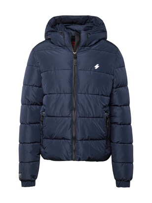 Superdry Winterjas Nachtblauw / Wit