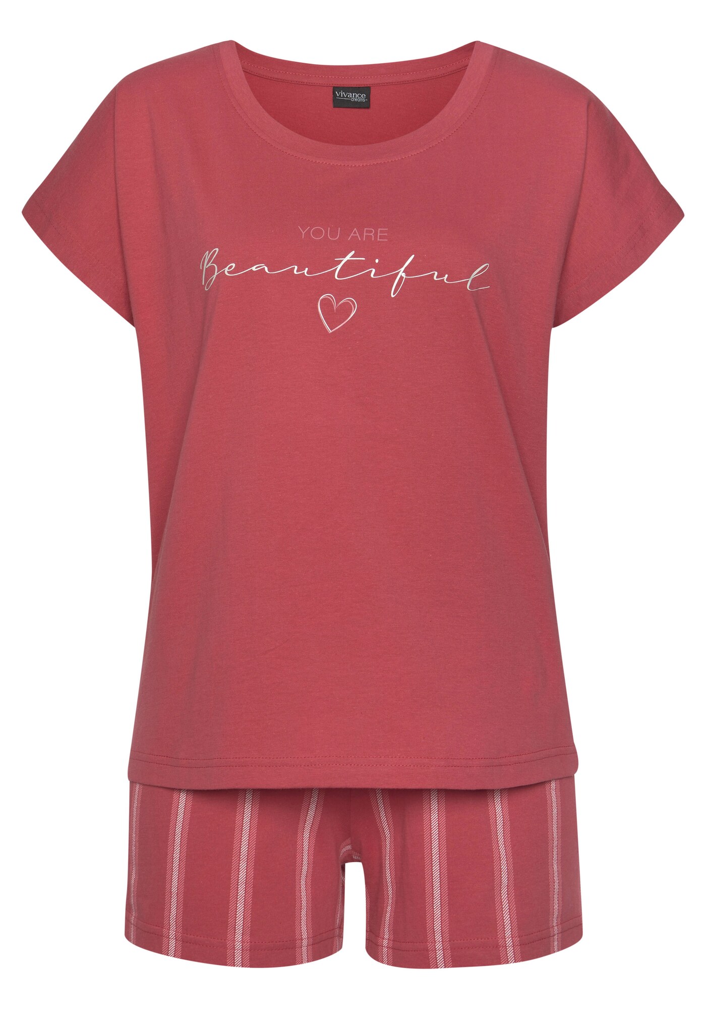 VIVANCE Pijama Dreams  roz / alb