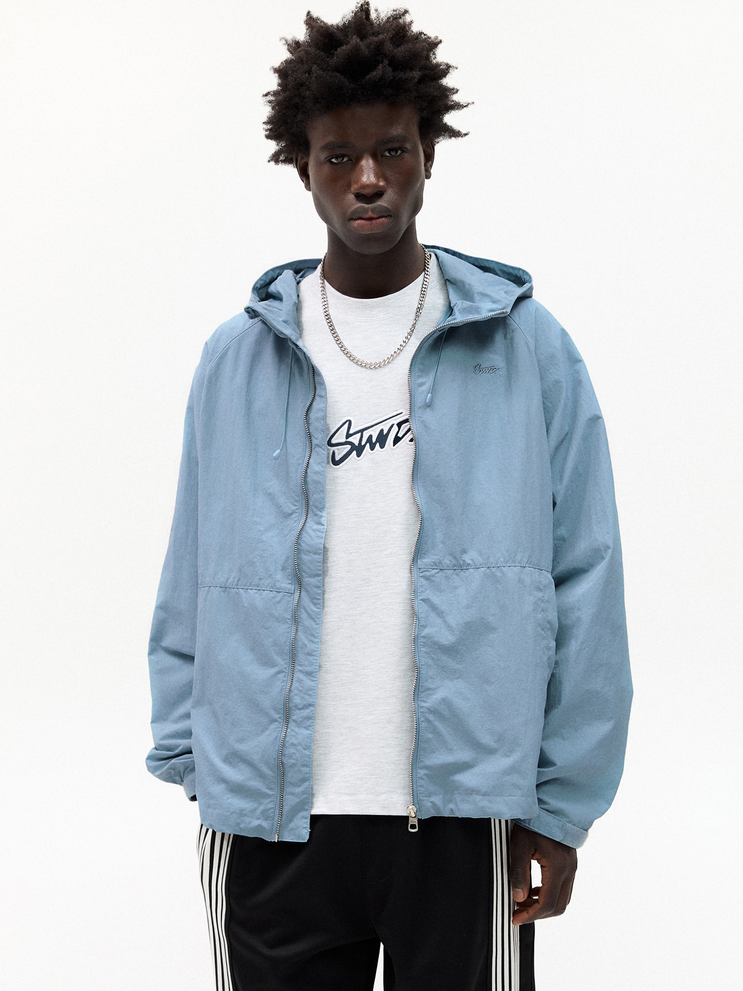 Pull&Bear Átmeneti dzseki világoskék termék 2. képe