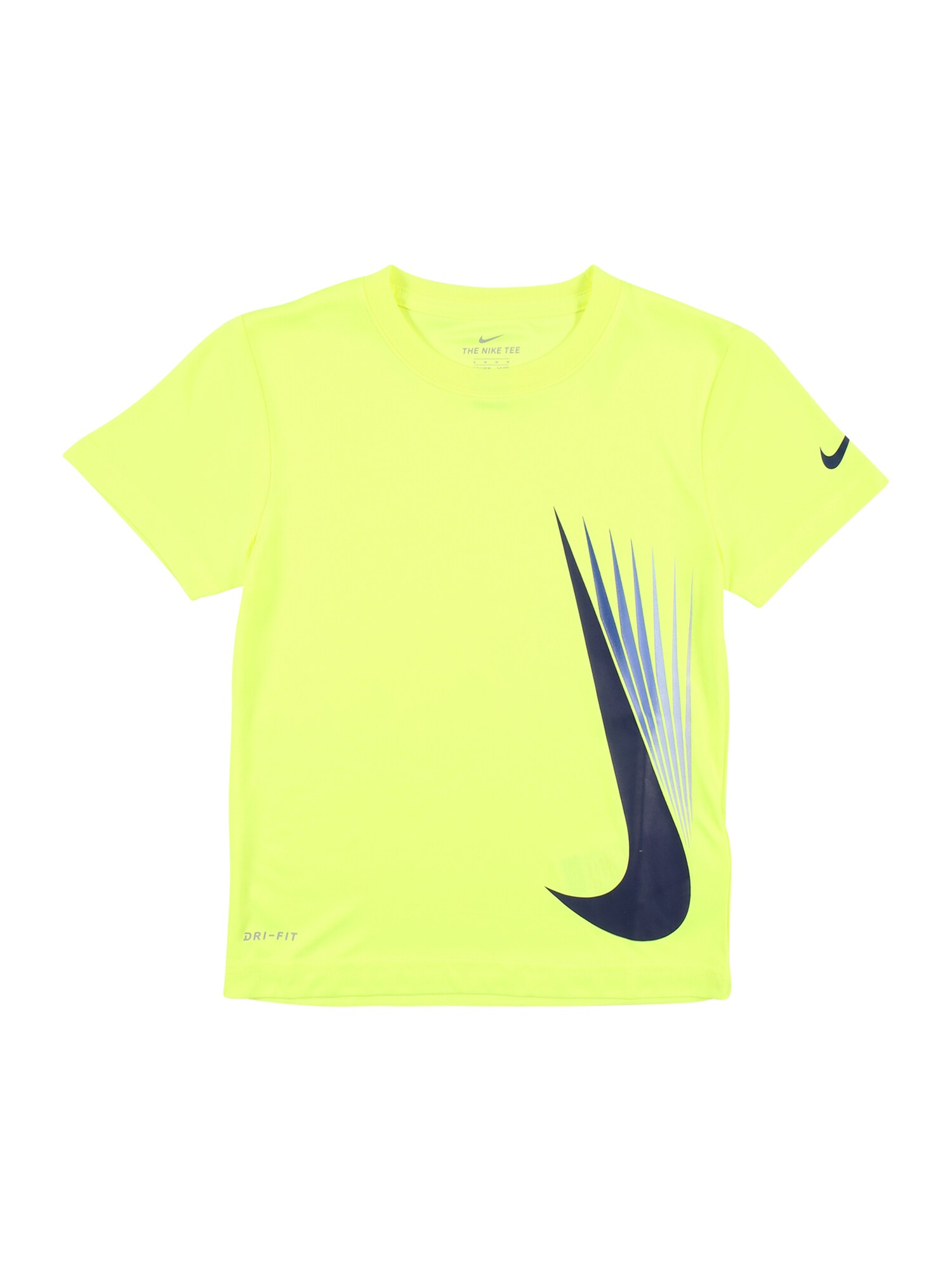 NIKE Sportiniai marškinėliai  nendrių spalva / tamsiai mėlyna