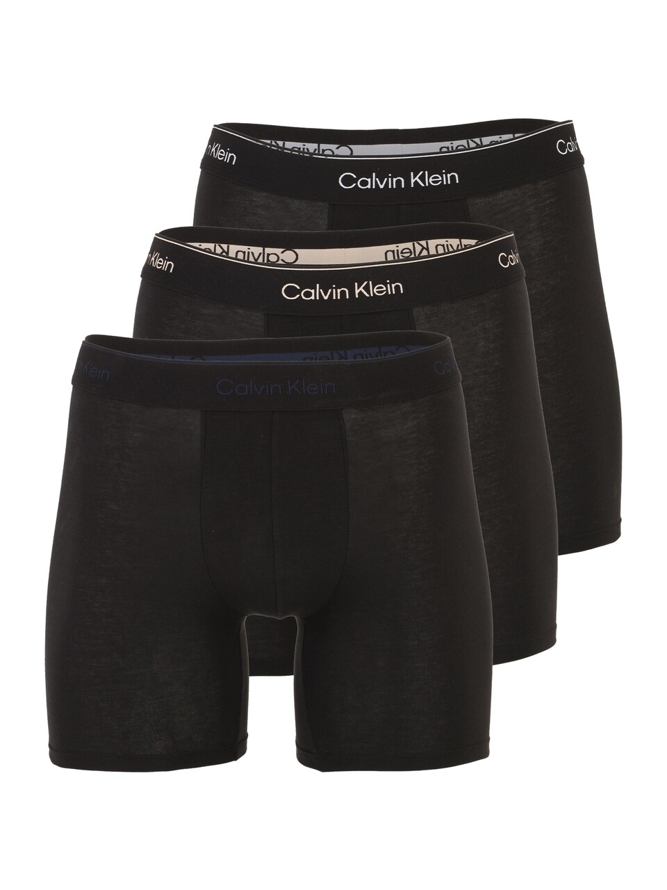 Boxershorts beige / marinblå / svart