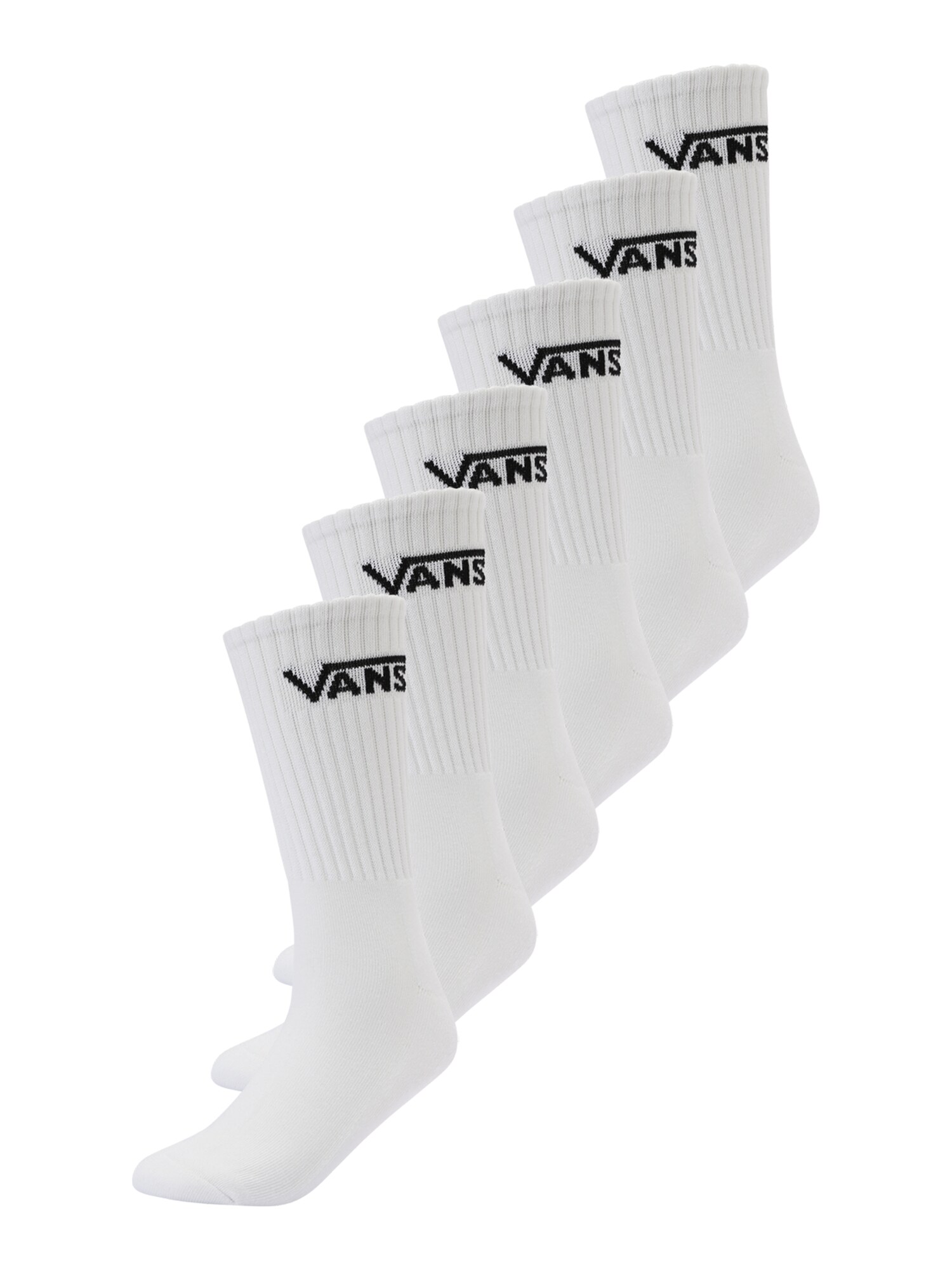 VANS Ponožky 'CLASSIC CREW ROX'  čierna / biela