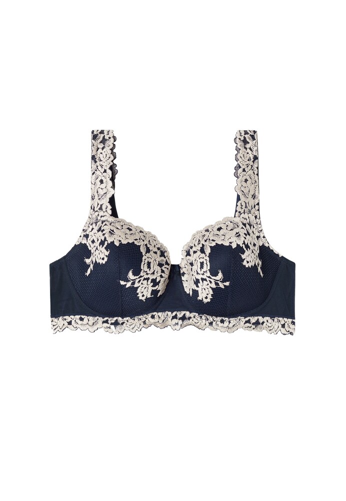 INTIMISSIMI BH 'Pretty Flowers' Damen Größe 75 creme / navy