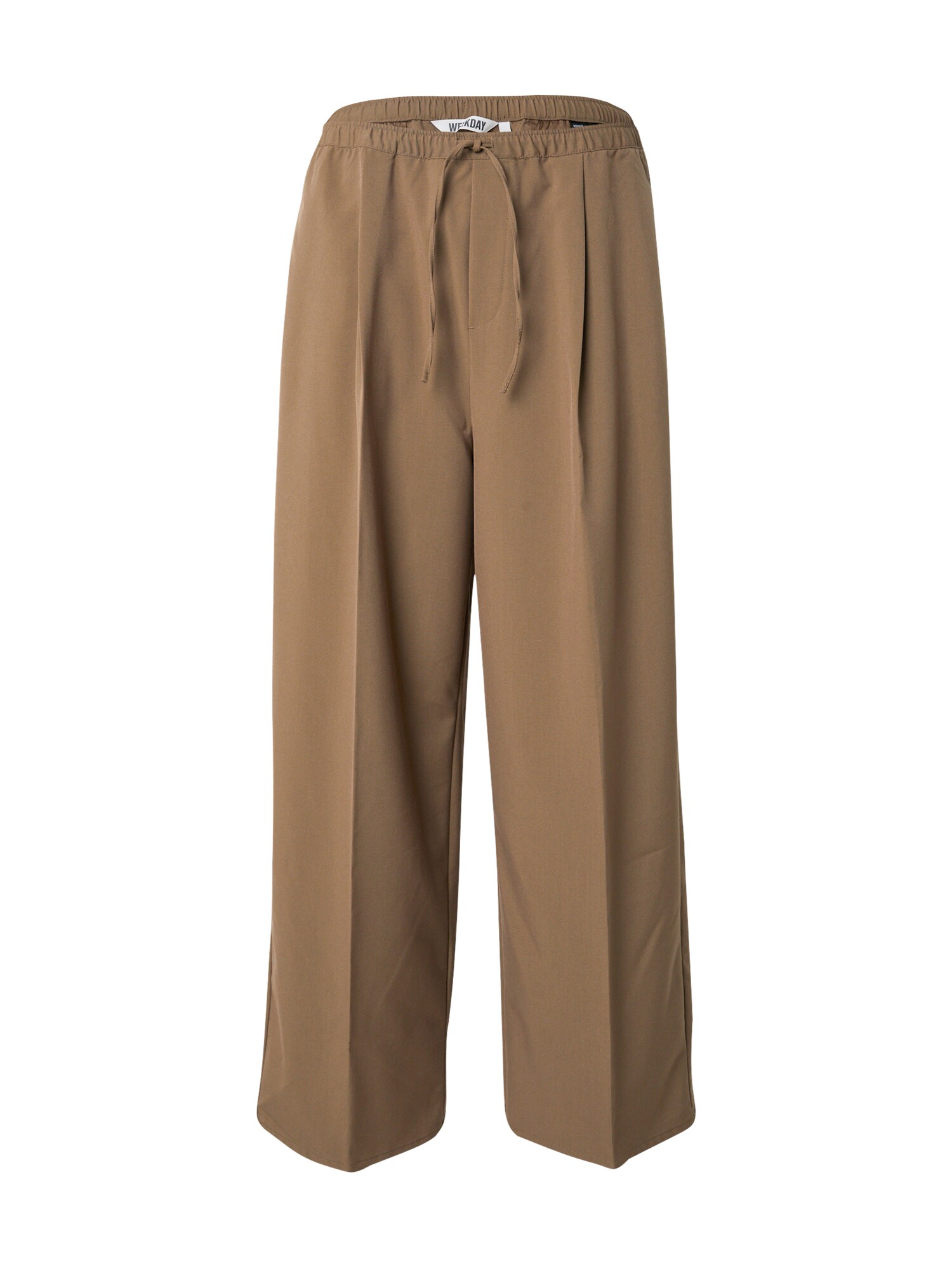 WEEKDAY Pantaloni con piega frontale  marrone