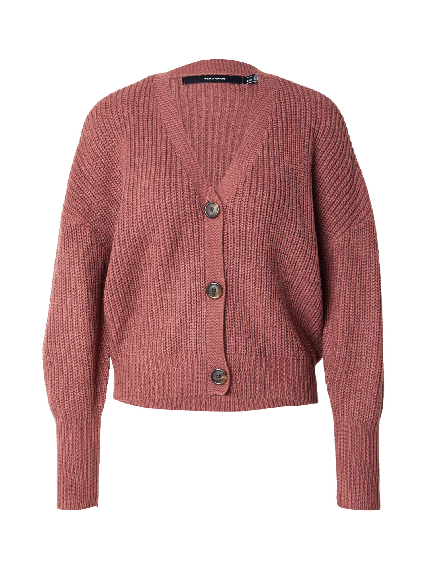 VERO MODA Strickjacke 'VMLEA' altrosa