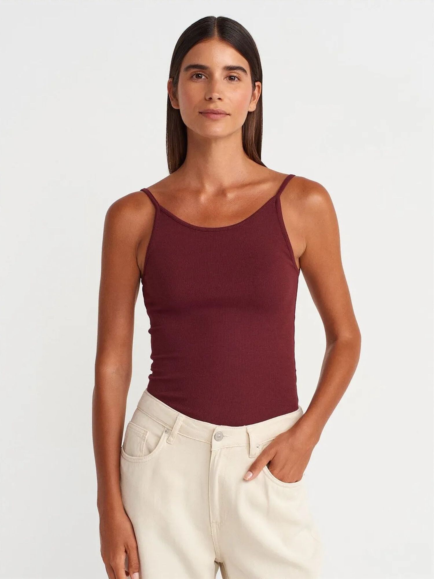 Dilvin Top burgund