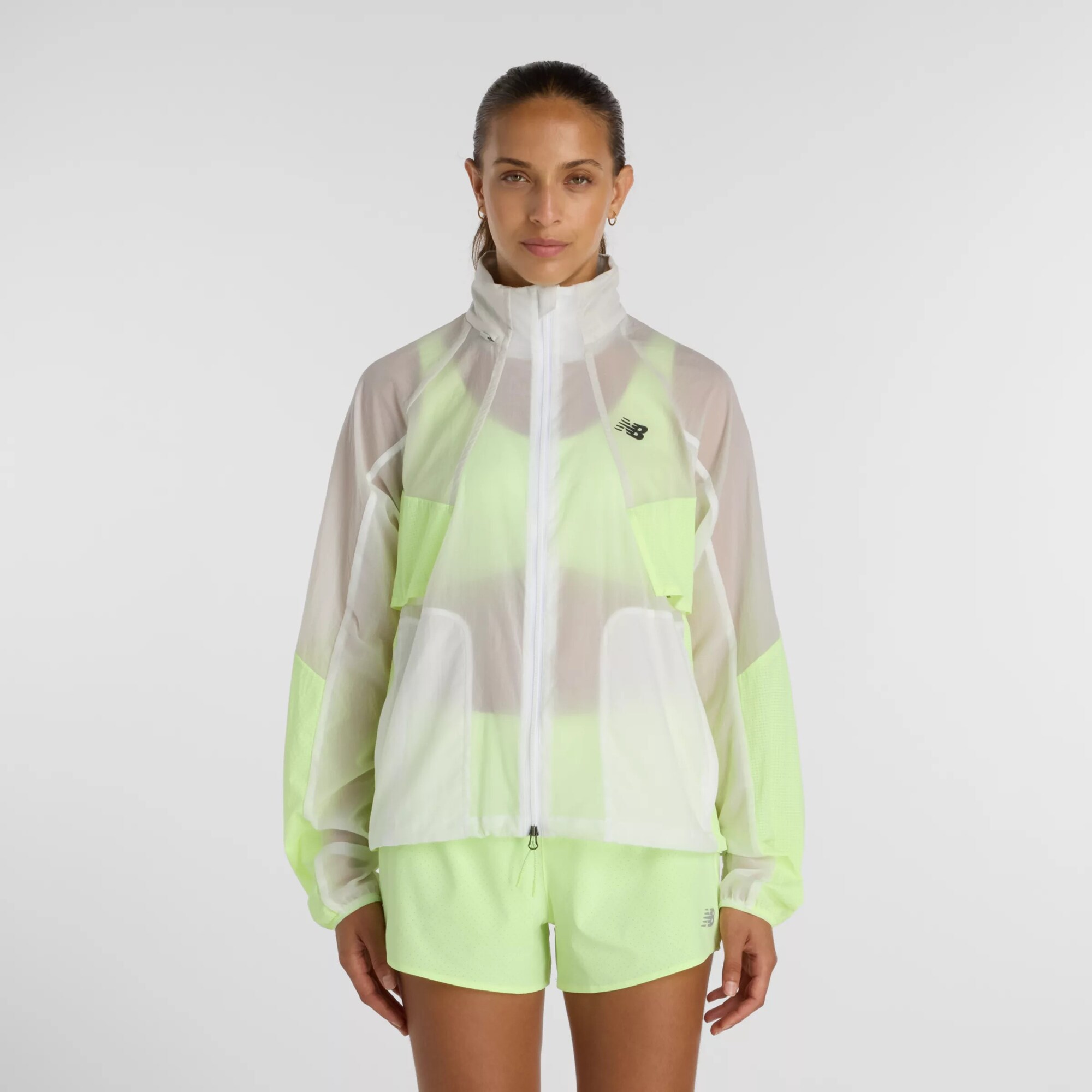new balance Chaqueta deportiva  amarillo neón / blanco