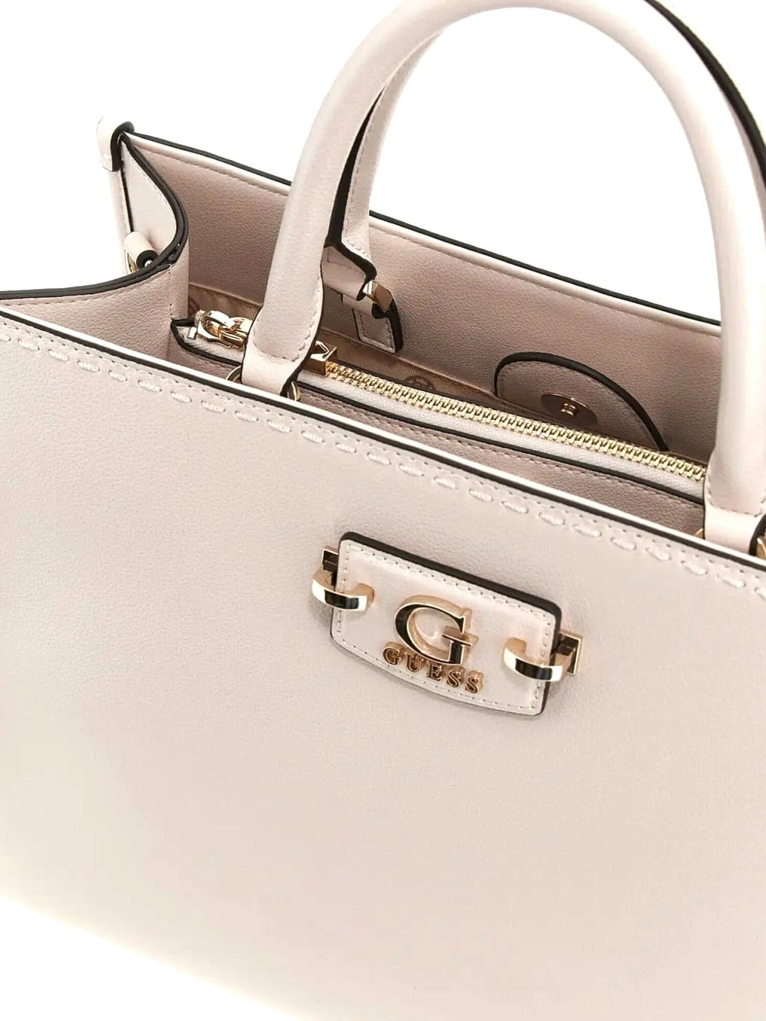 GUESS Bolso de mano 'Anadela 3 Comp Satch'  offwhite – imagen 3