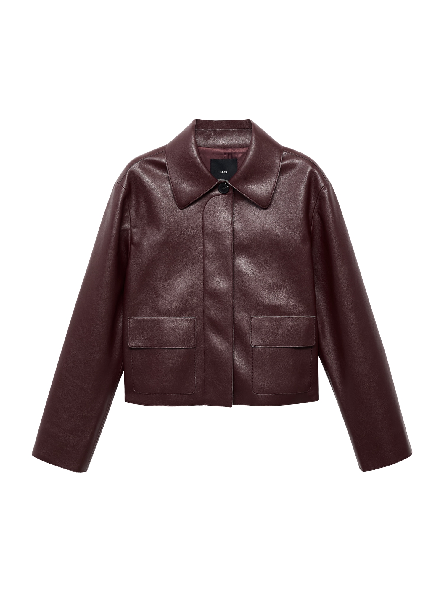 MANGO Geacă de primăvară-toamnă SABINA  roşu închis