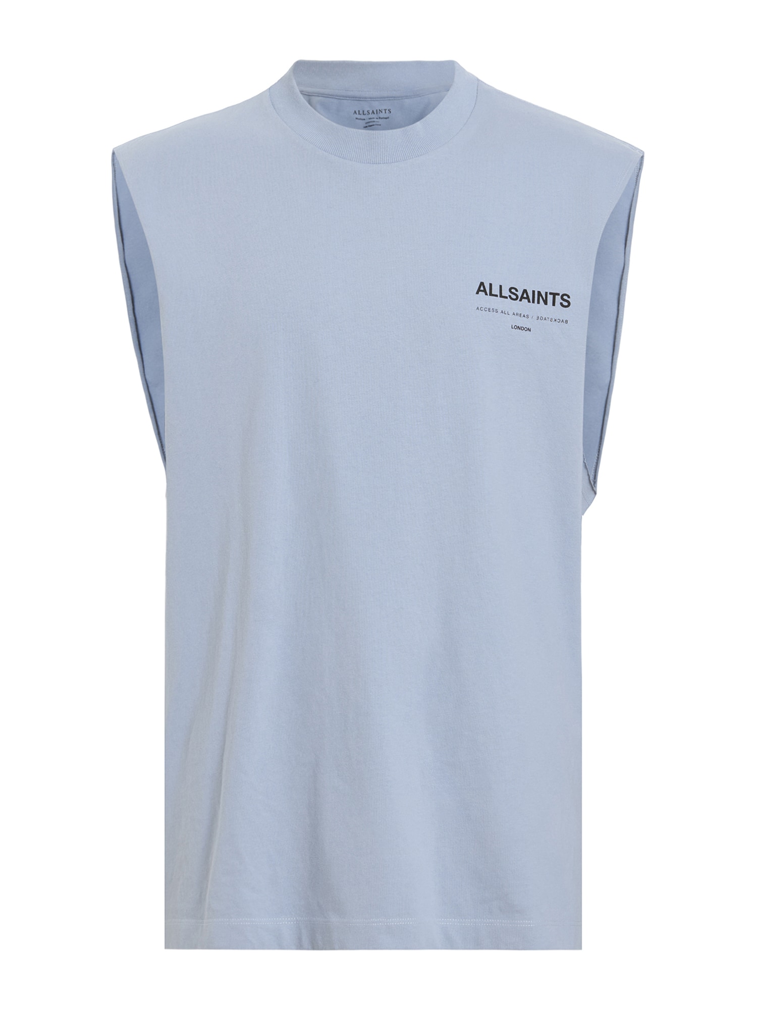 AllSaints Marškinėliai 'ACCESS' melsvai pilka / juoda