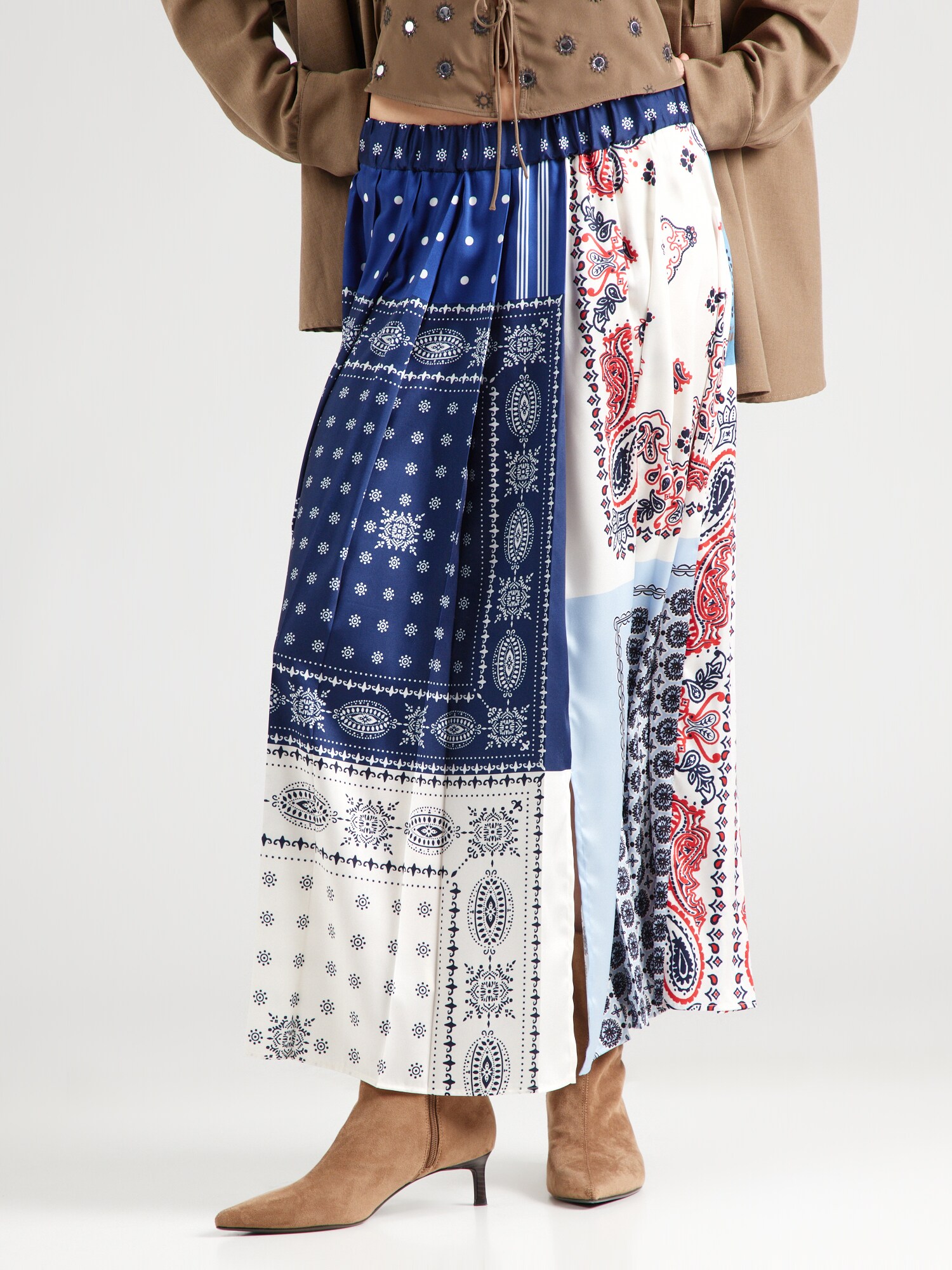 Weekend Max Mara Szoknyák 'LUNA'  pasztellkék / sötétkék / rubinvörös / piszkosfehér termék 2. képe