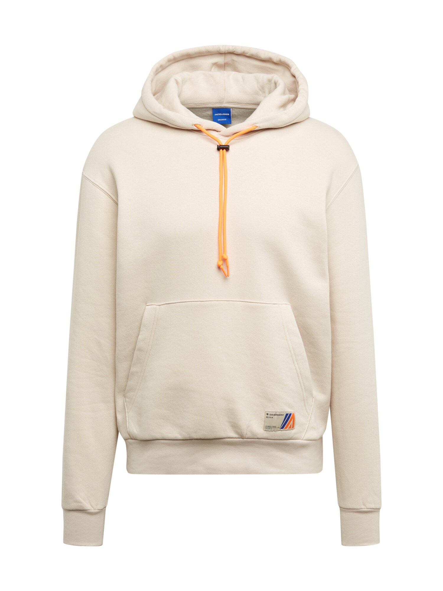 JACK & JONES Megztinis be užsegimo 'STRING'  smėlio / oranžinė