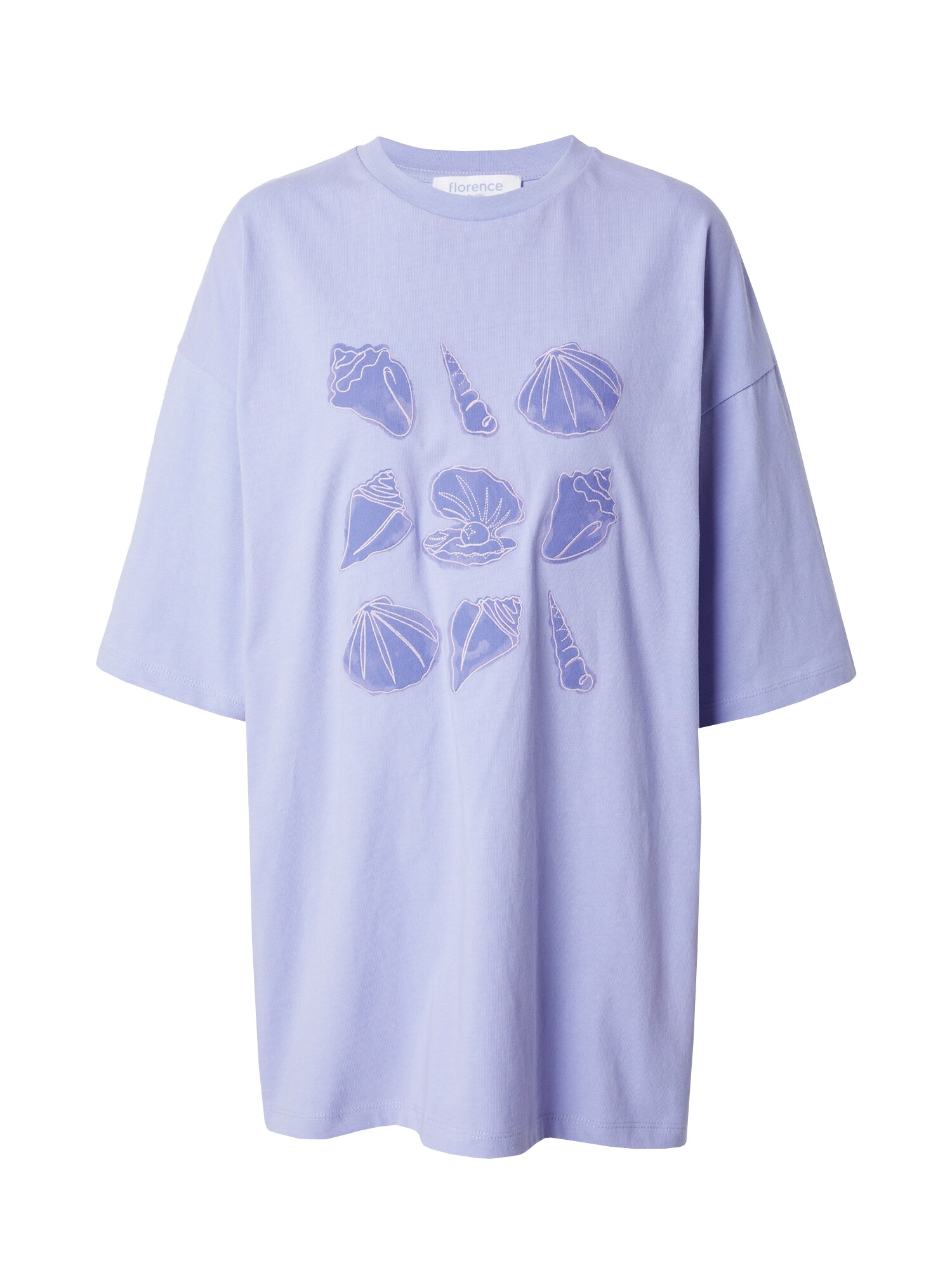 florence by mills exclusive for ABOUT YOU Tričko 'Summer Rain'  pastelovo fialová / svetlofialová / biela