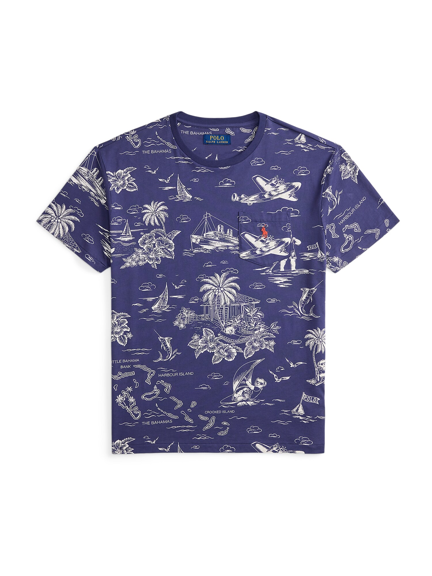 Polo Ralph Lauren Tricou  albastru marin / alb