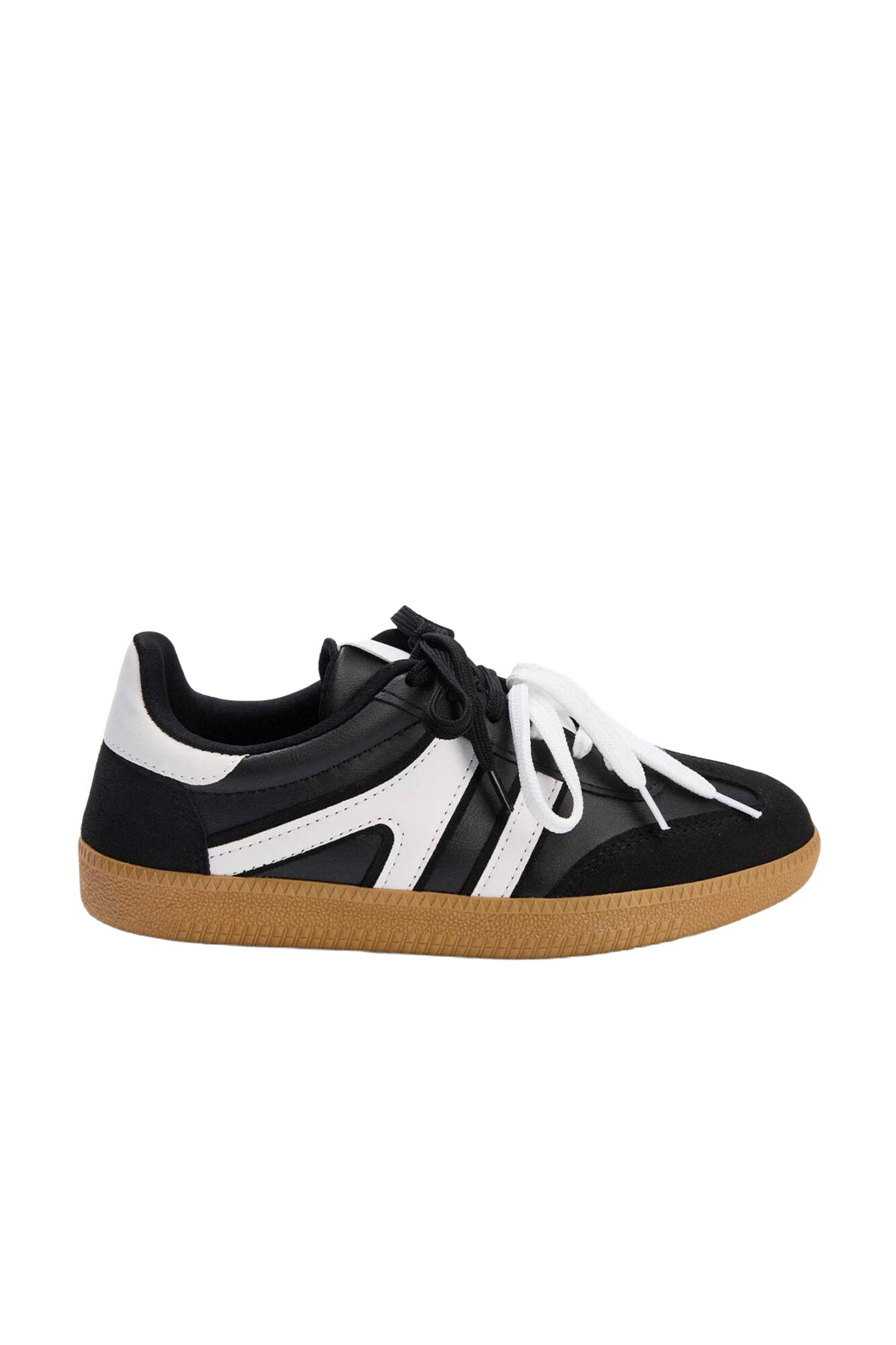 Trendyol Sneaker low negru / alb