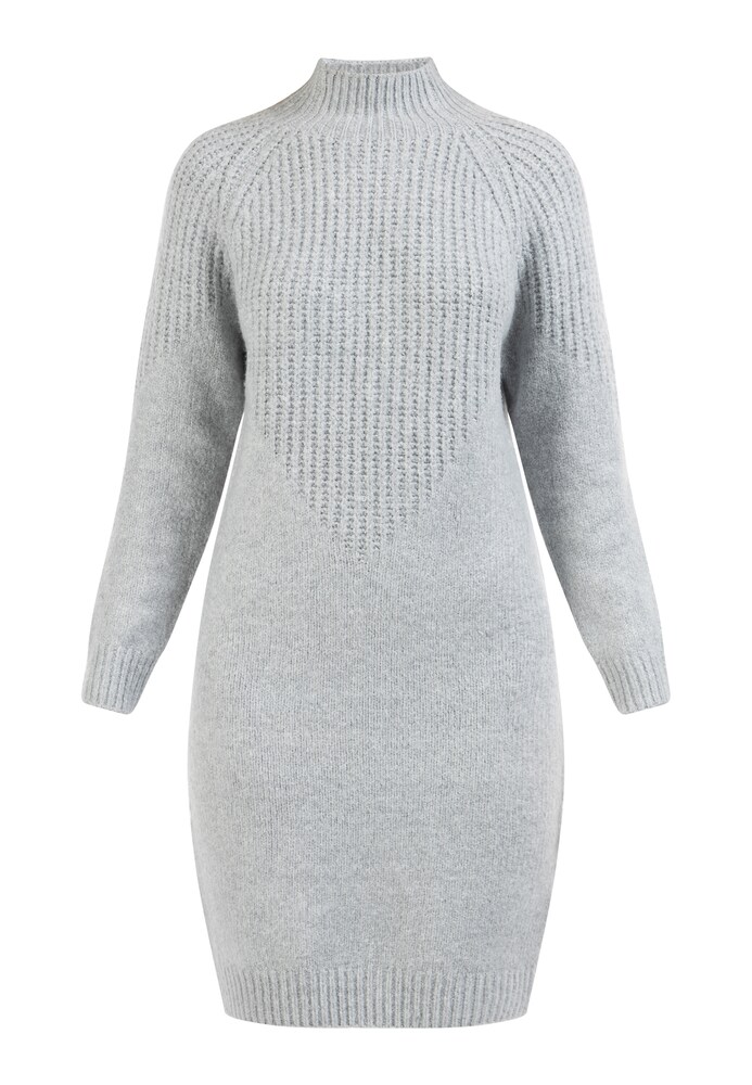 usha WHITE LABEL Strickkleid 'Lynnea' Damen Größe XL/XXL grau
