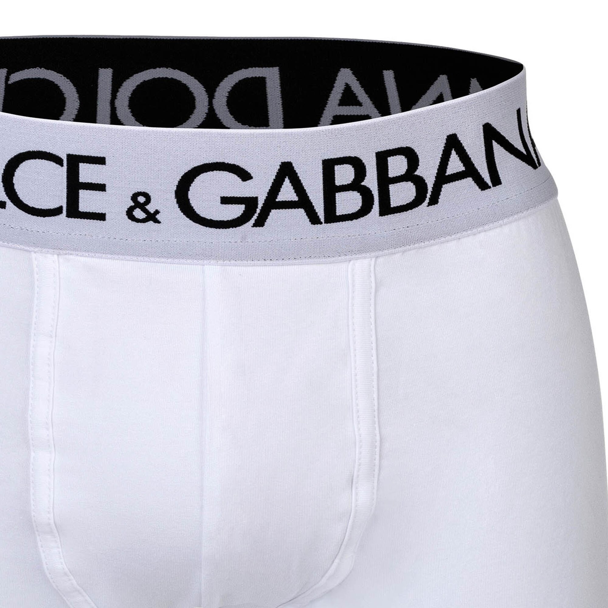 DOLCE & GABBANA Calzoncillo boxer blanco – imagen 4