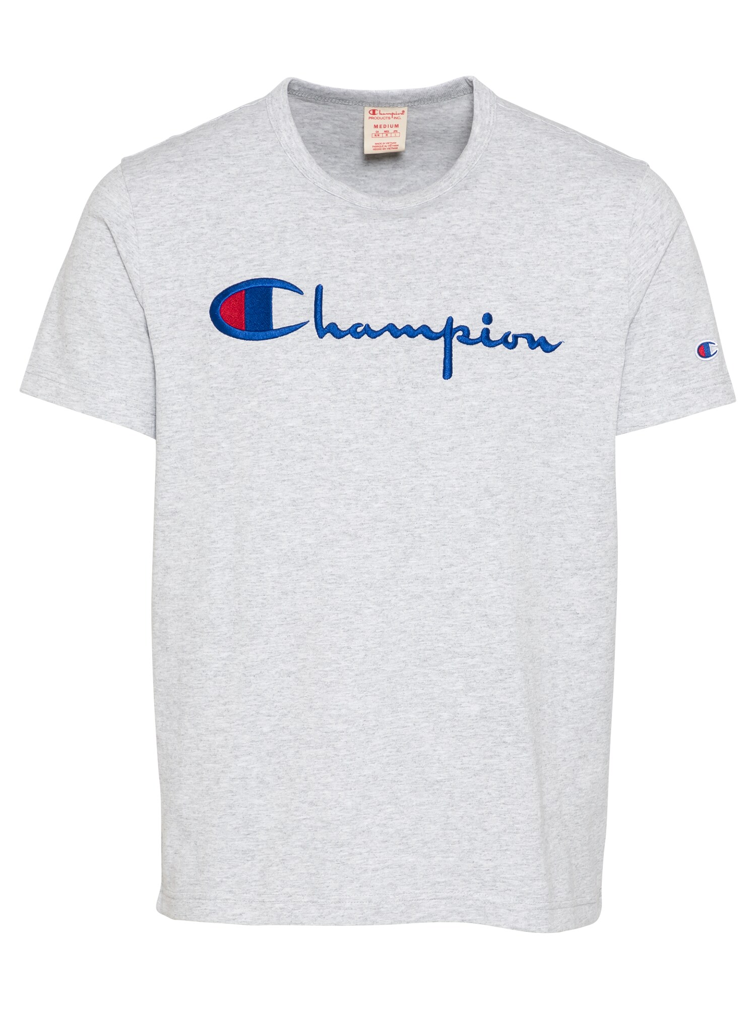 Champion Reverse Weave Marškinėliai  šviesiai pilka / tamsiai mėlyna / raudona