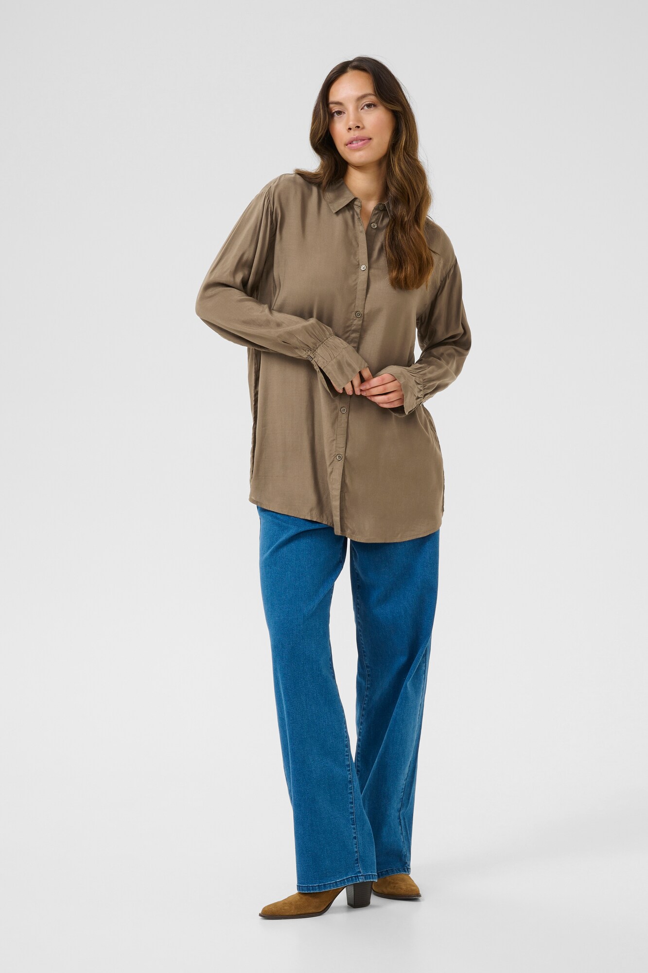 Thumbnail - Cream Bluse Smokia