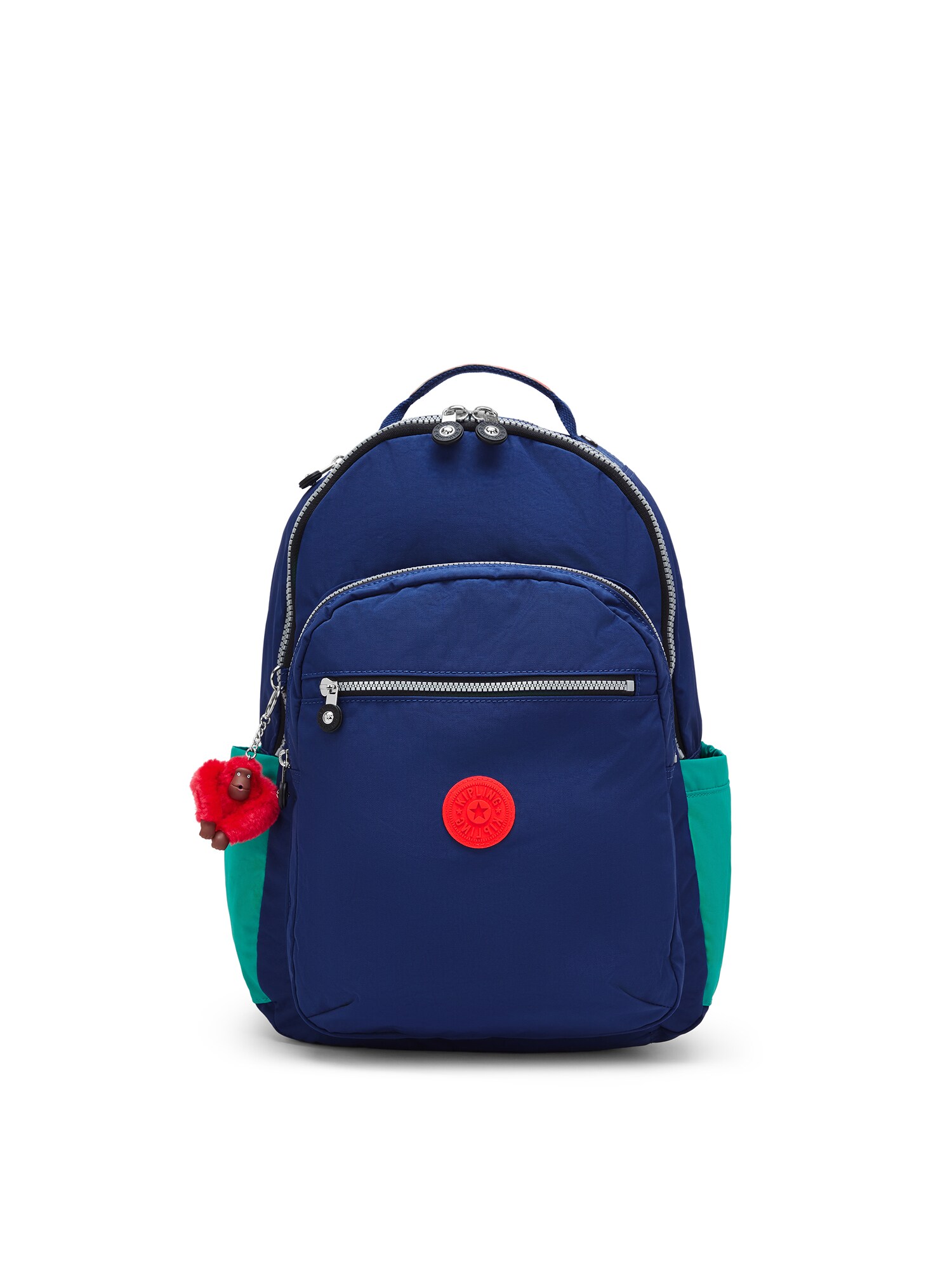 KIPLING Rucsac Seoul bleumarin / verde jad
