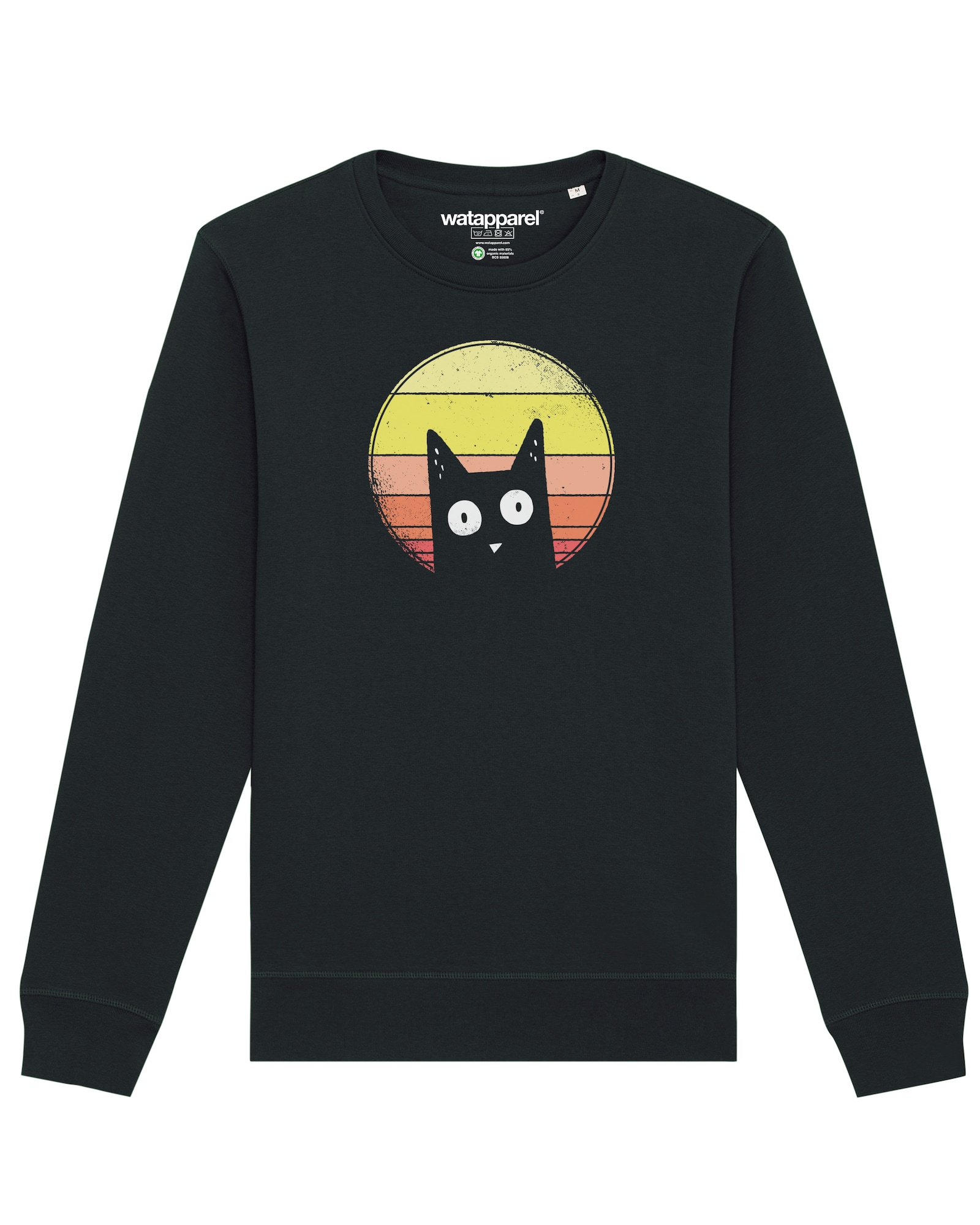 Thumbnail - Sweatshirt ' Sunset Cat '