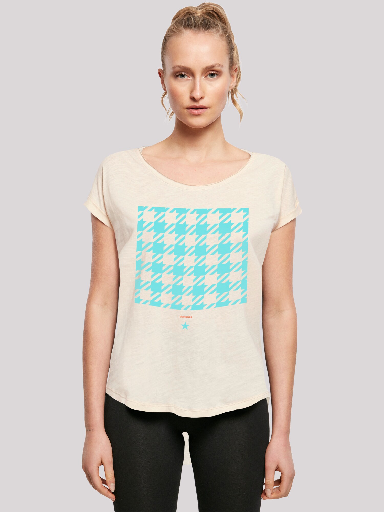 Thumbnail - F4NT4STIC T-Shirt Hahnentritt Karo blau