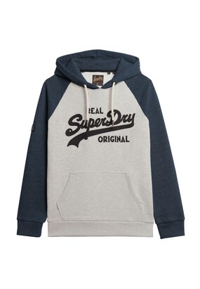 Superdry Sweatshirt ‘Athletic’ Blauw / Grijs / Zwart