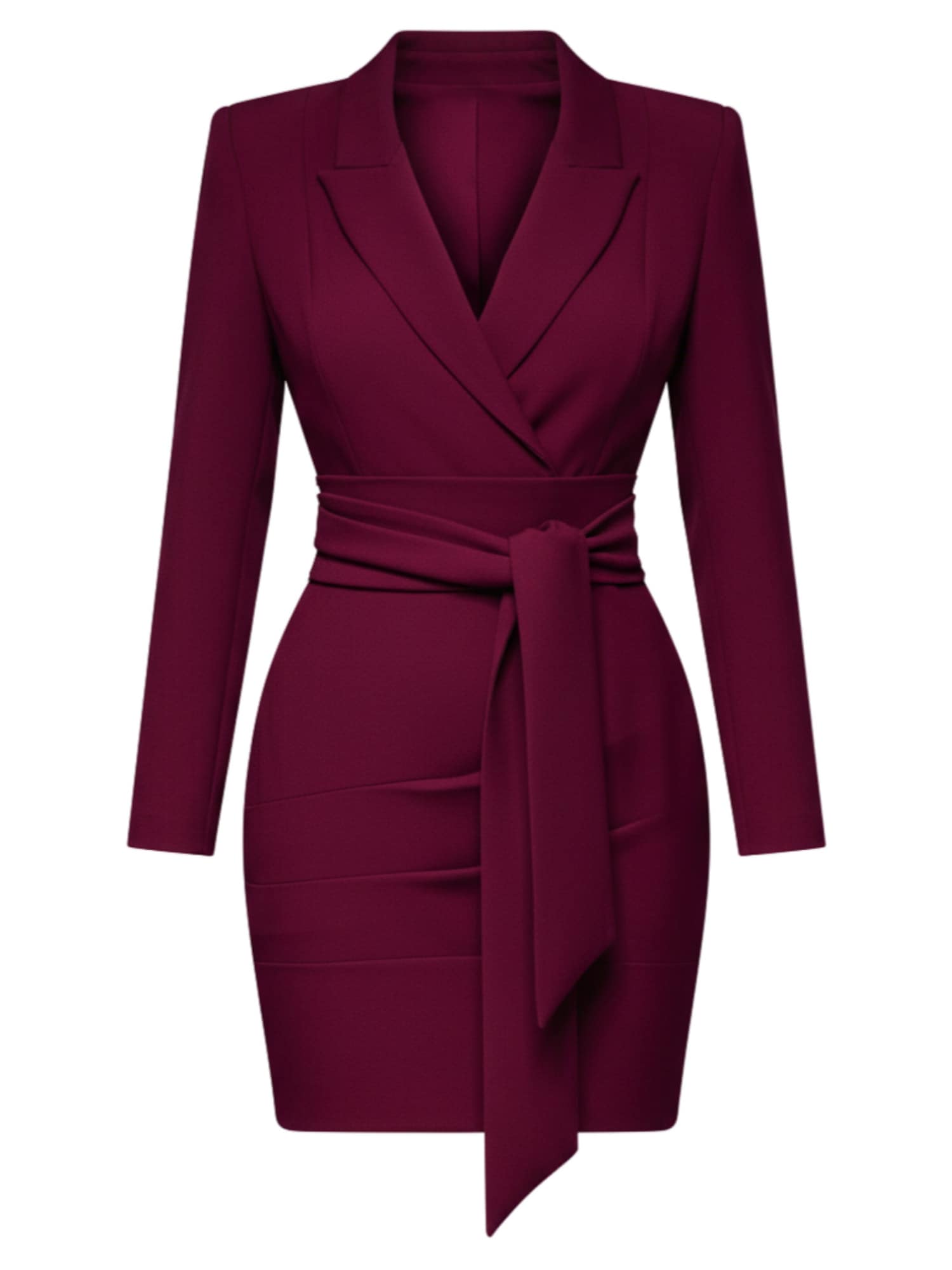 Ombre Pletena haljina burgund
