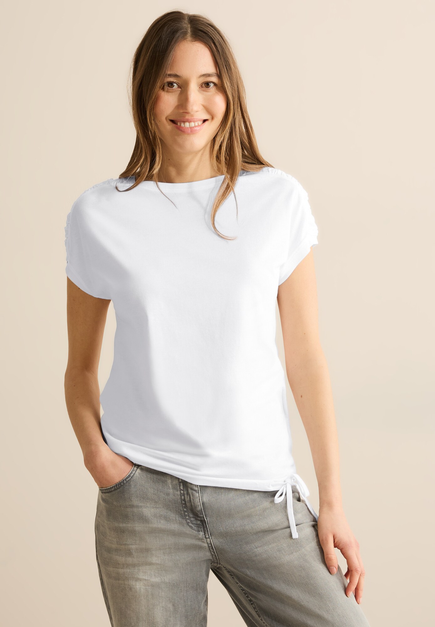 Thumbnail - T-Shirt mit Raffung