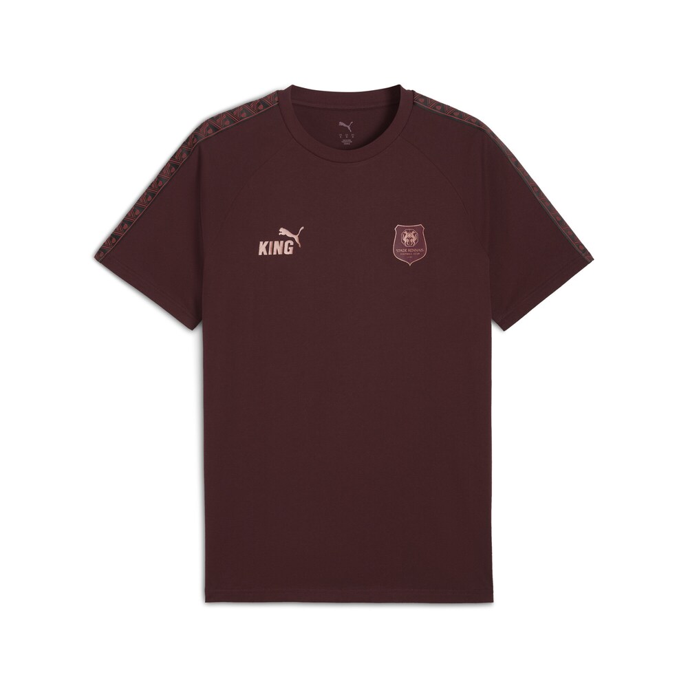 PUMA Funktionsshirt 'Stade Rennais FC King' Herren Größe M rosegold / cyclam / dunkelrot