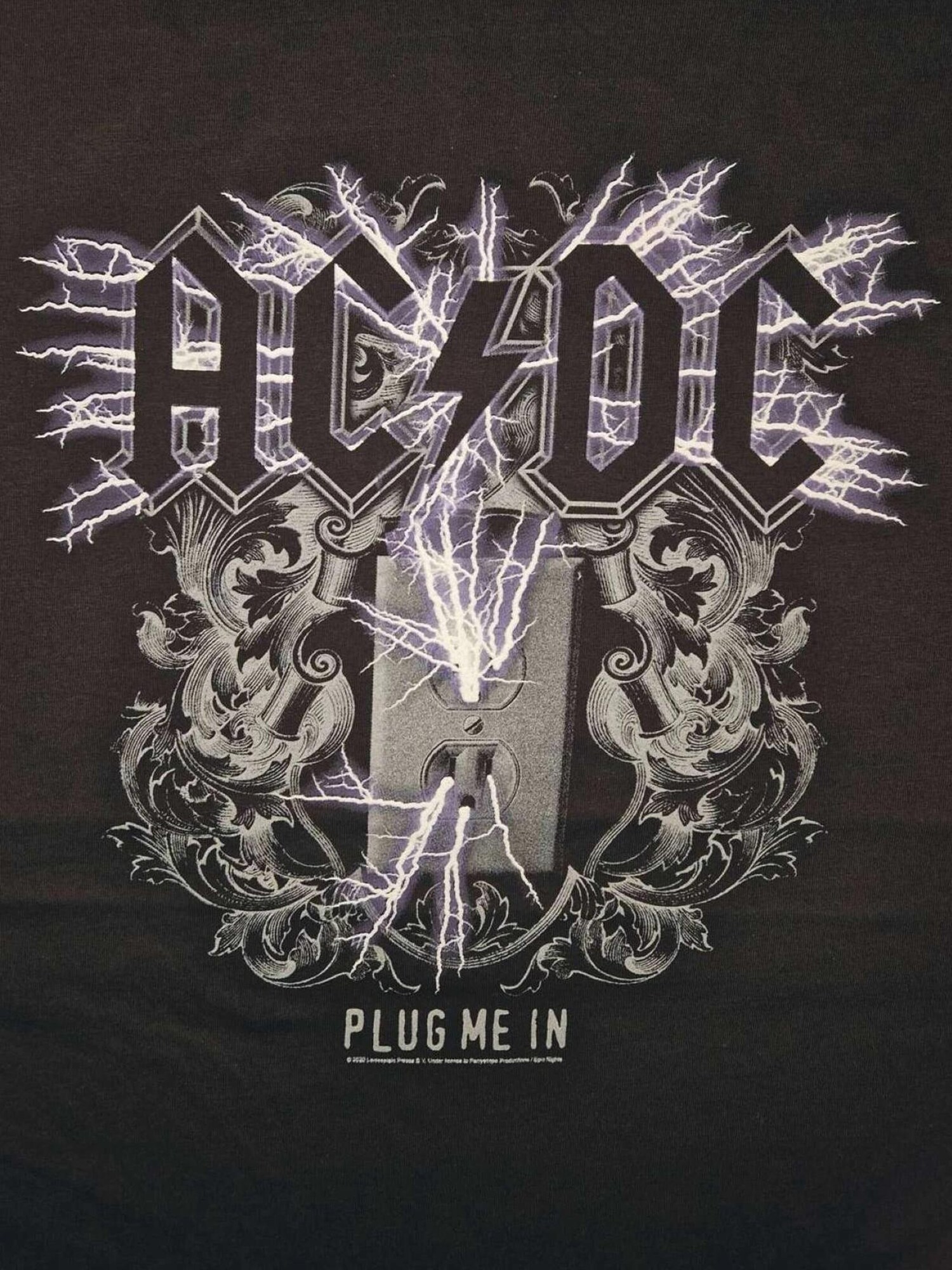 AC/DC Camiseta 'AC/DC Plug me in mens t-shirt' negro – imagen 3