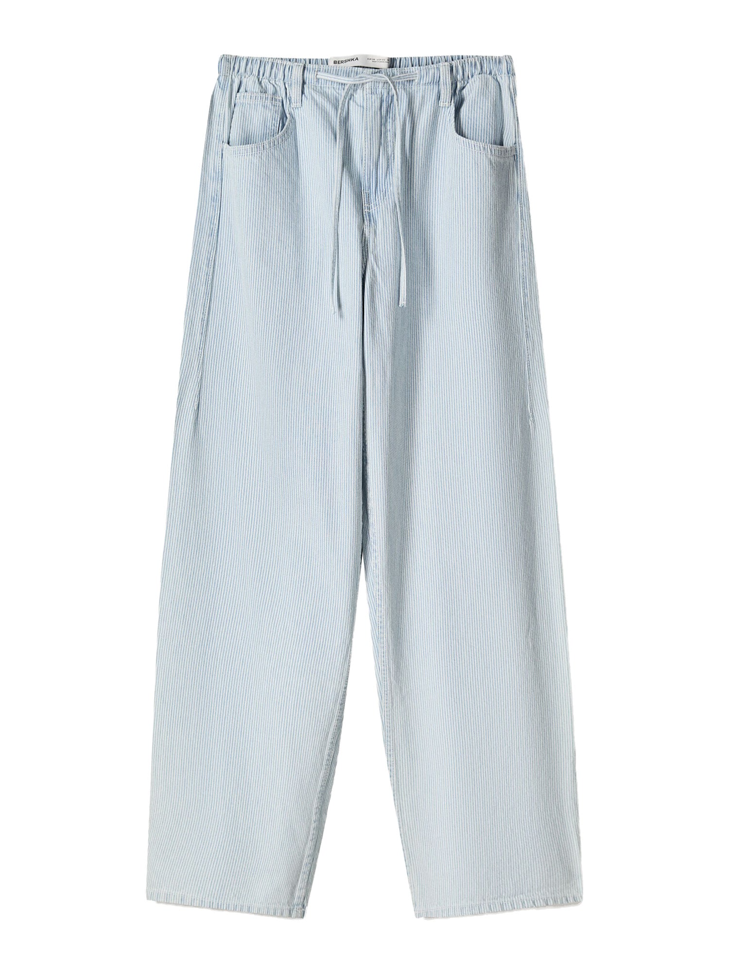 Bershka Farmer kék farmer / fehér akciós termékkép 1