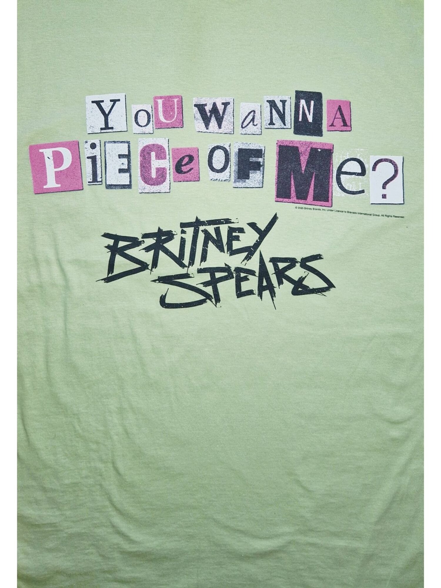 Britney Spears Collection Camiseta 'Britney Spears Piece Of Me T-Shirt' verde – imagen 3