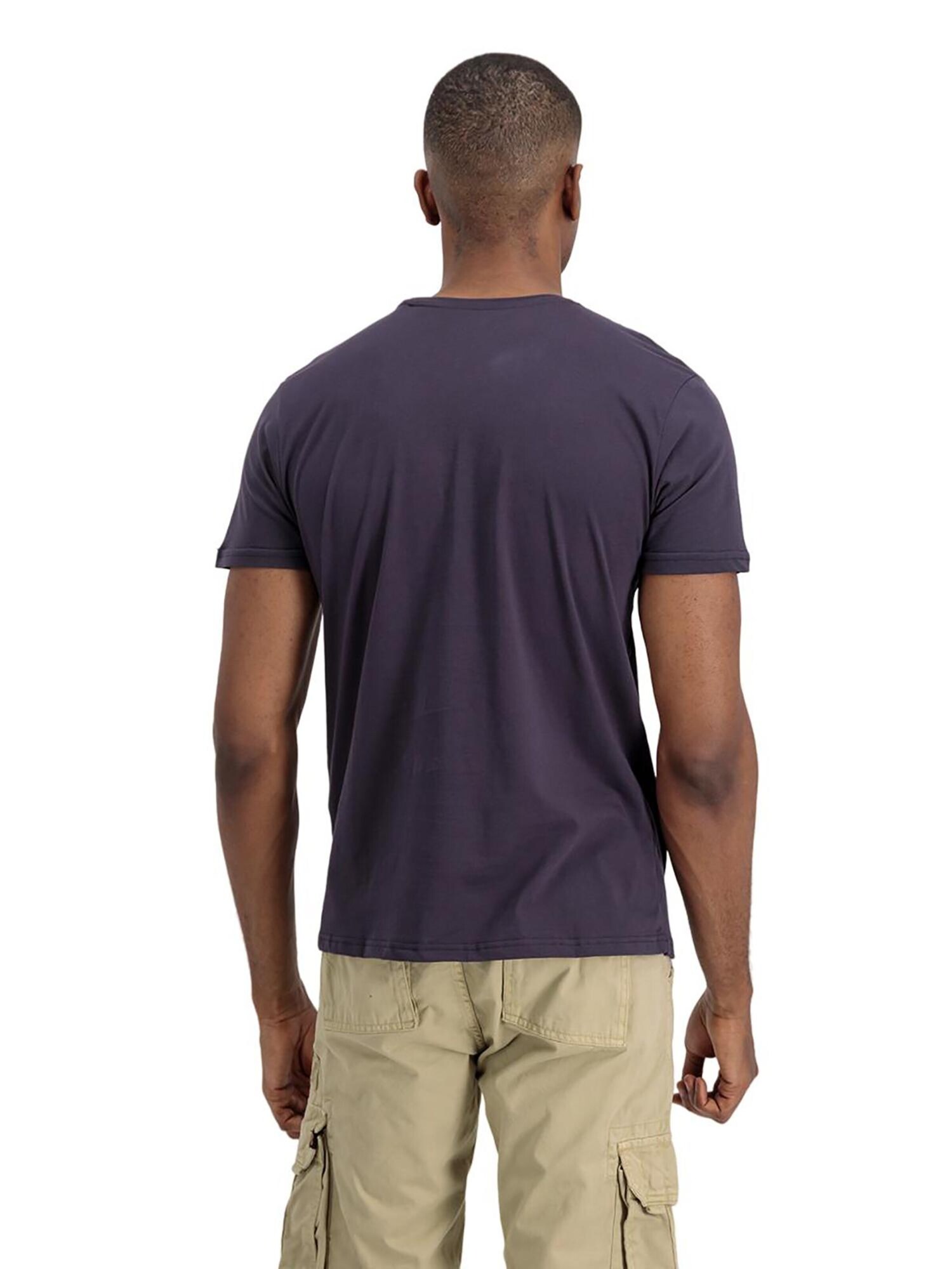 ALPHA INDUSTRIES Camiseta gris oscuro / blanco – imagen 3