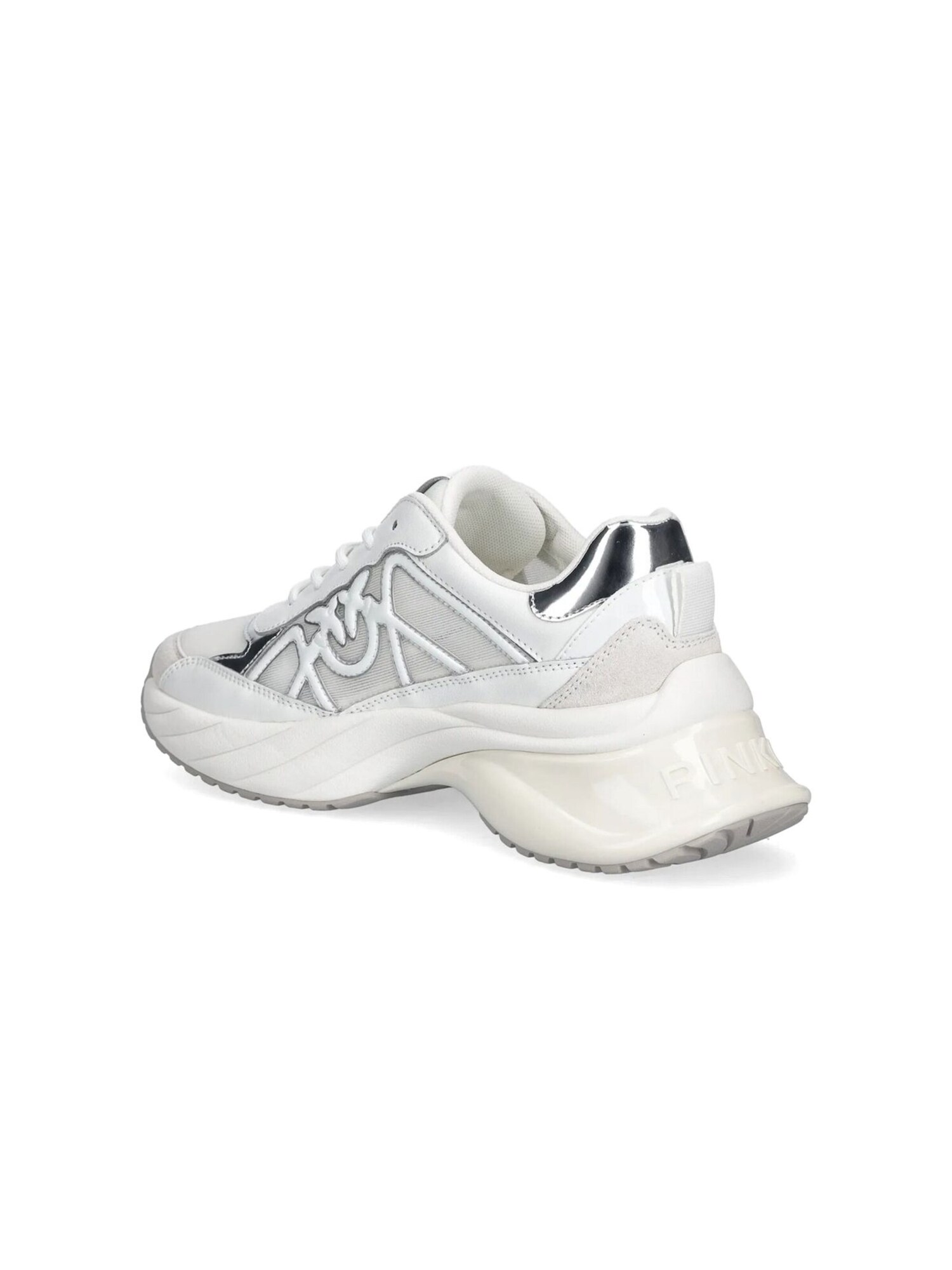 PINKO Zapatillas deportivas bajas 'Ariel 33 - Sneaker Calf Leather/Net/Cow Suede'  blanco – imagen 3