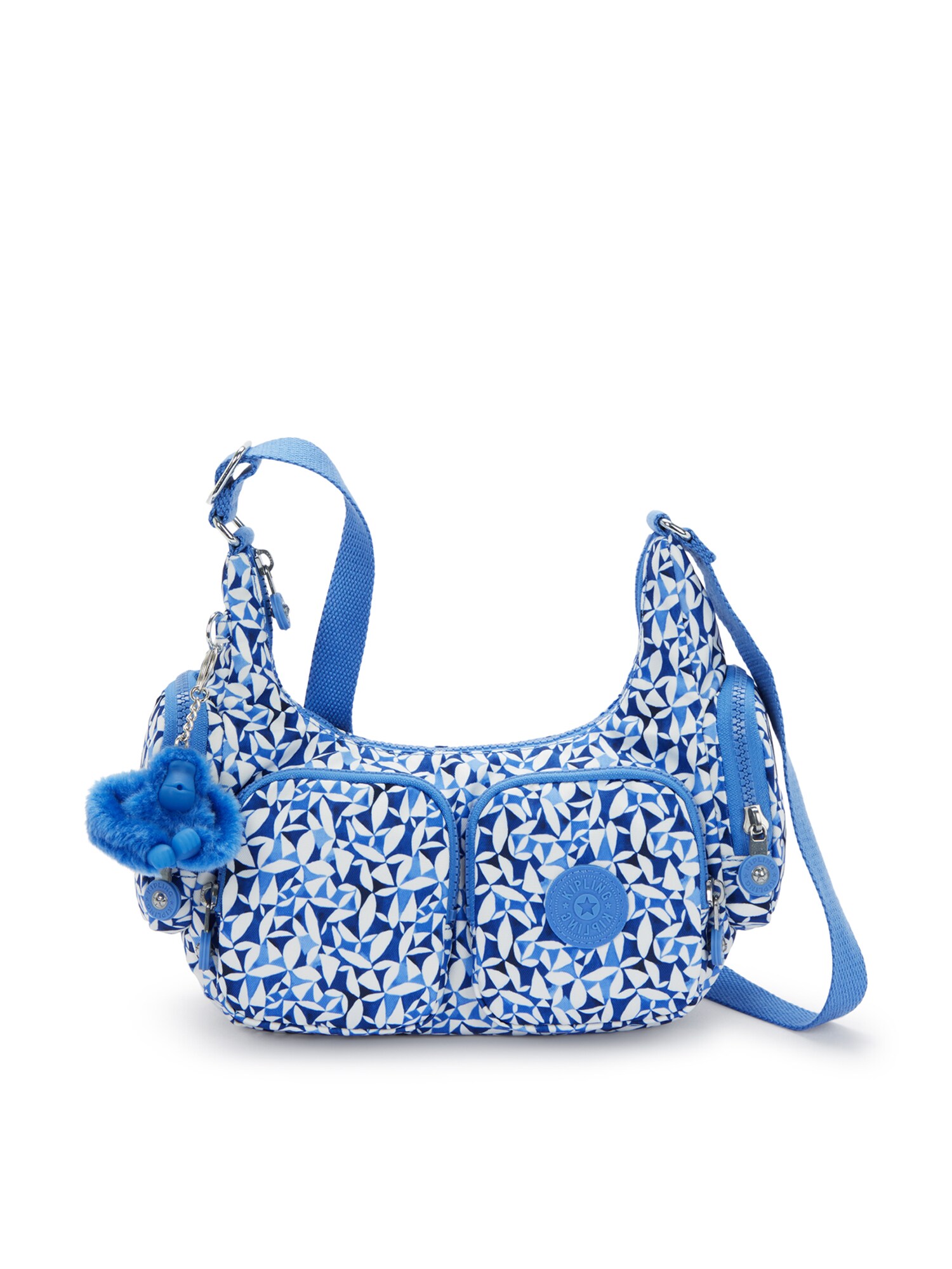 KIPLING Geantă de umăr Rikka  albastru / azuriu / alb