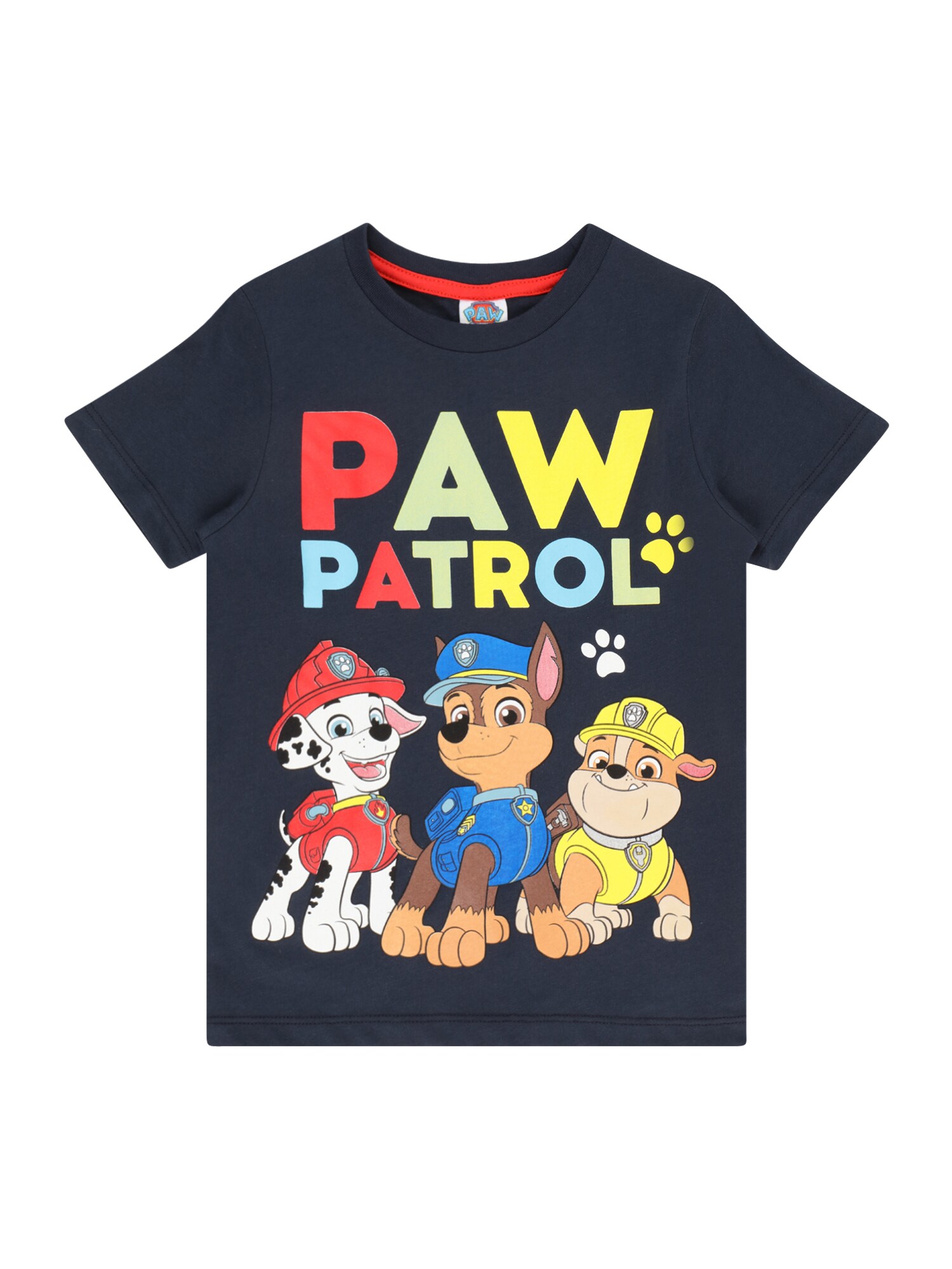 PAW Patrol Marškinėliai 'PAW PATROL' nakties mėlyna / ruda / geltona / raudona