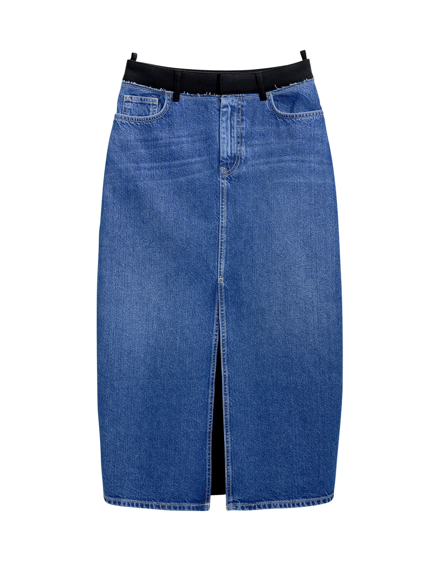 Desigual Fustă Two-Tone  albastru / negru