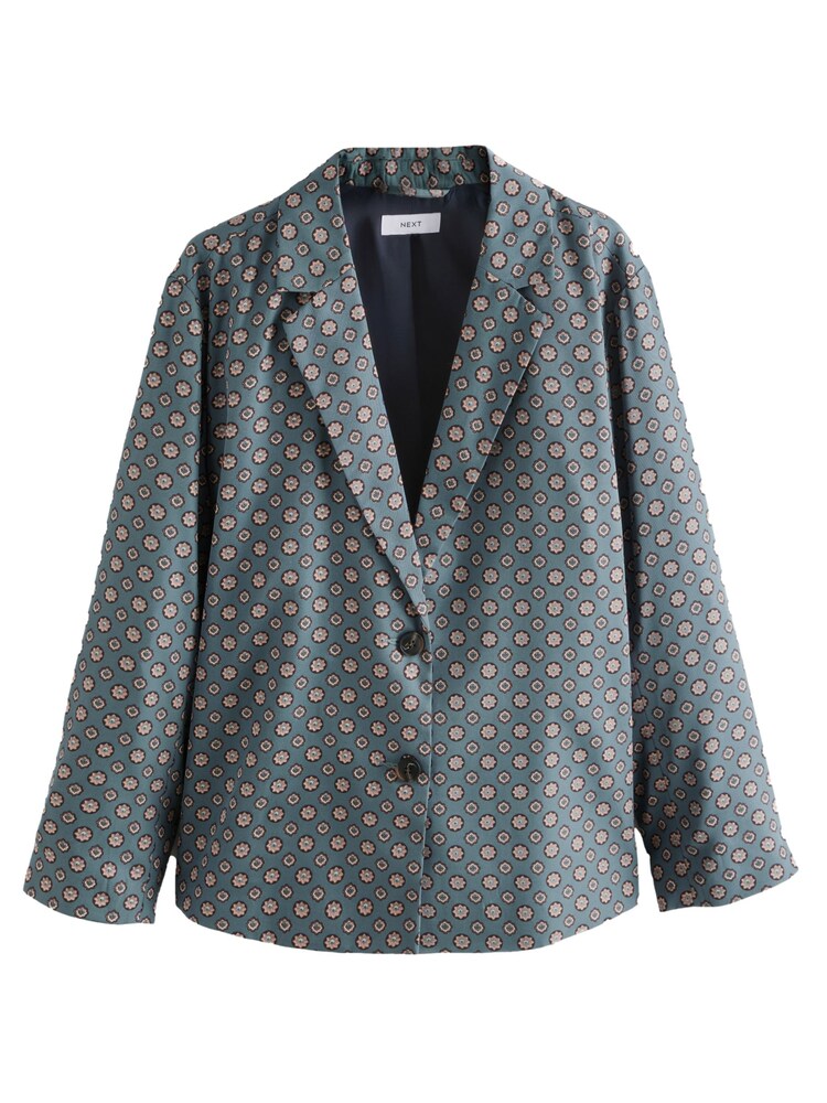 Next Blazer Damen Größe 36 beige / rauchblau / schoko / schwarz
