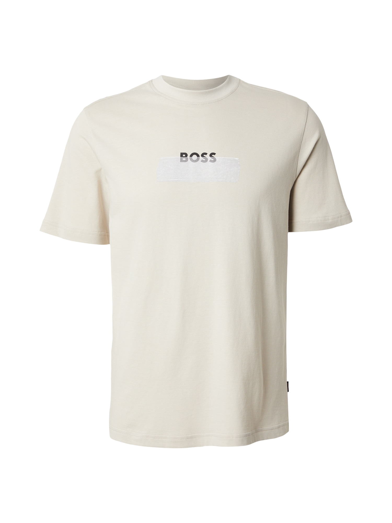 BOSS Tričko  svetlobéžová / čierna / biela