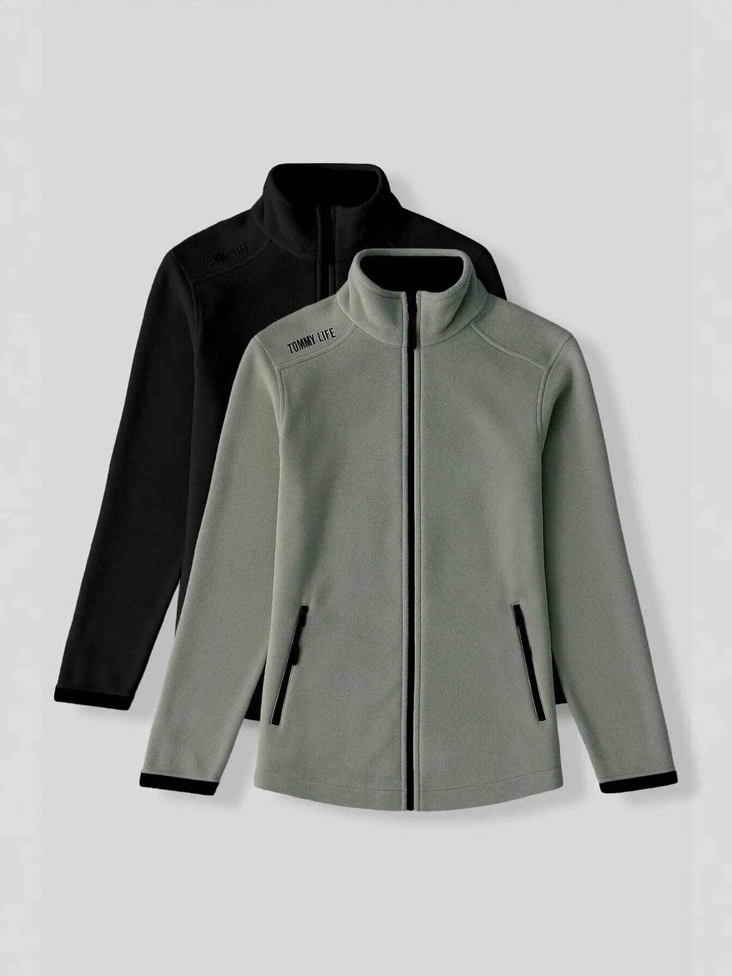 Tommy Life Sweater majica zelena / crna