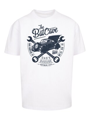 F4NT4STIC Shirt ‘DC Comics Batman Dad’s Garage’ Nachtblauw / Wit