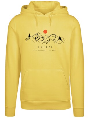 F4NT4STIC Sweatshirt ‘Discover the world’ Geel / Rood / Zwart