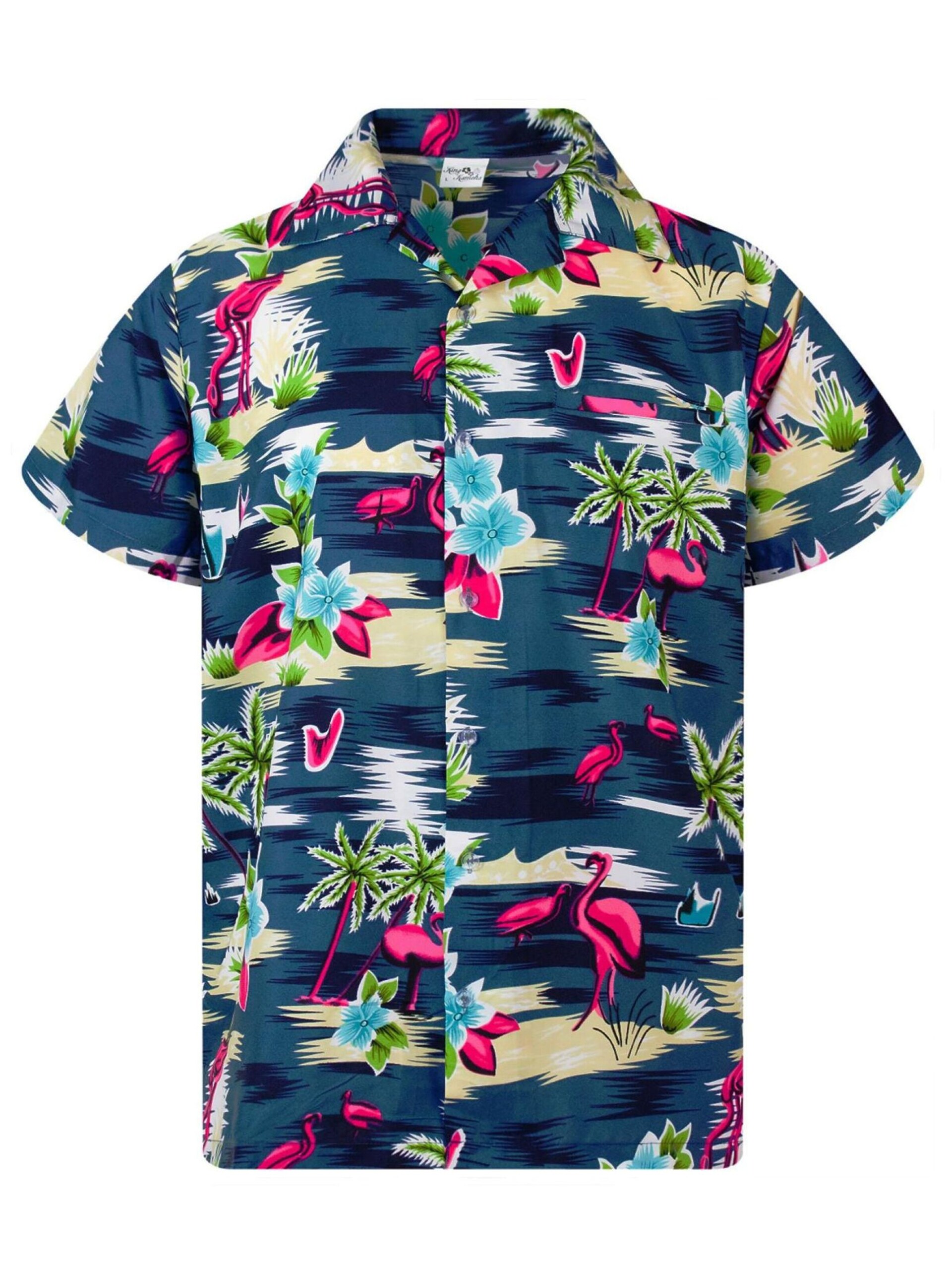 King Kameha T-shirt 'Flamingos' herr