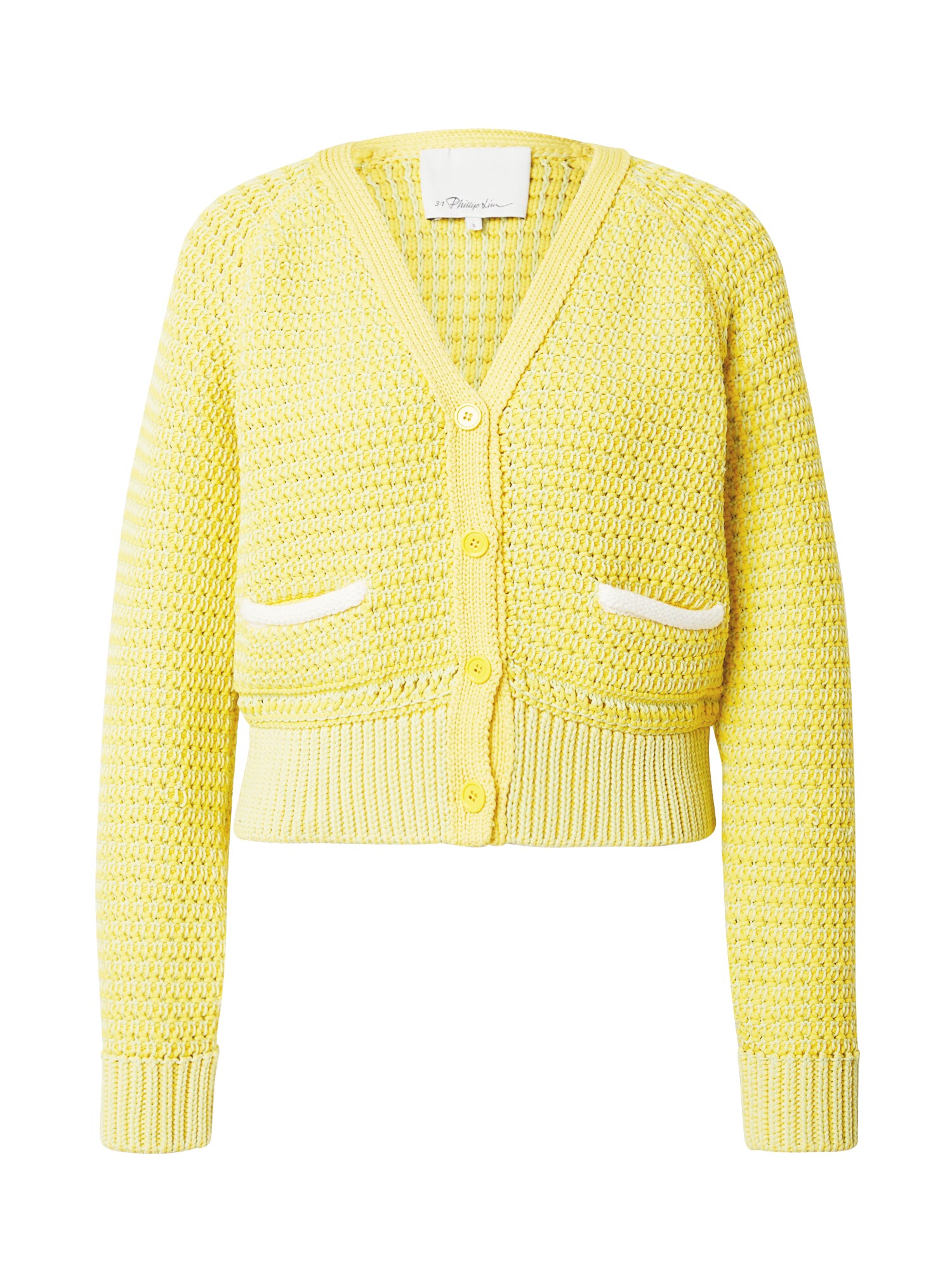 3.1 Phillip Lim Geacă tricotată  galben / alb