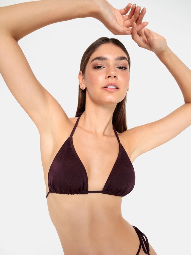 LSCN by LASCANA, Bikini felső 'Nele', lila, 5 kép a 6 közül