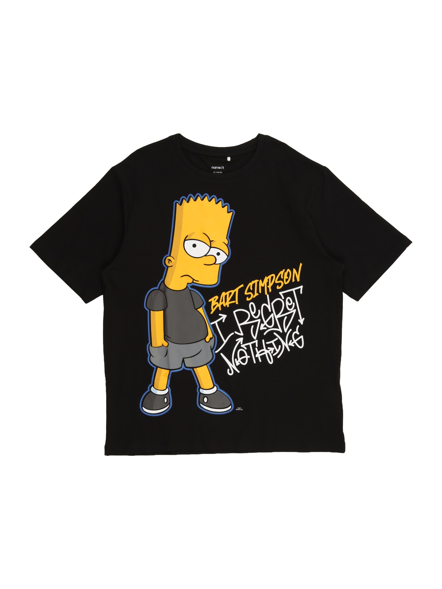 NAME IT Tricou 'NKMJUDA SIMPSONS'  galben / gri / negru