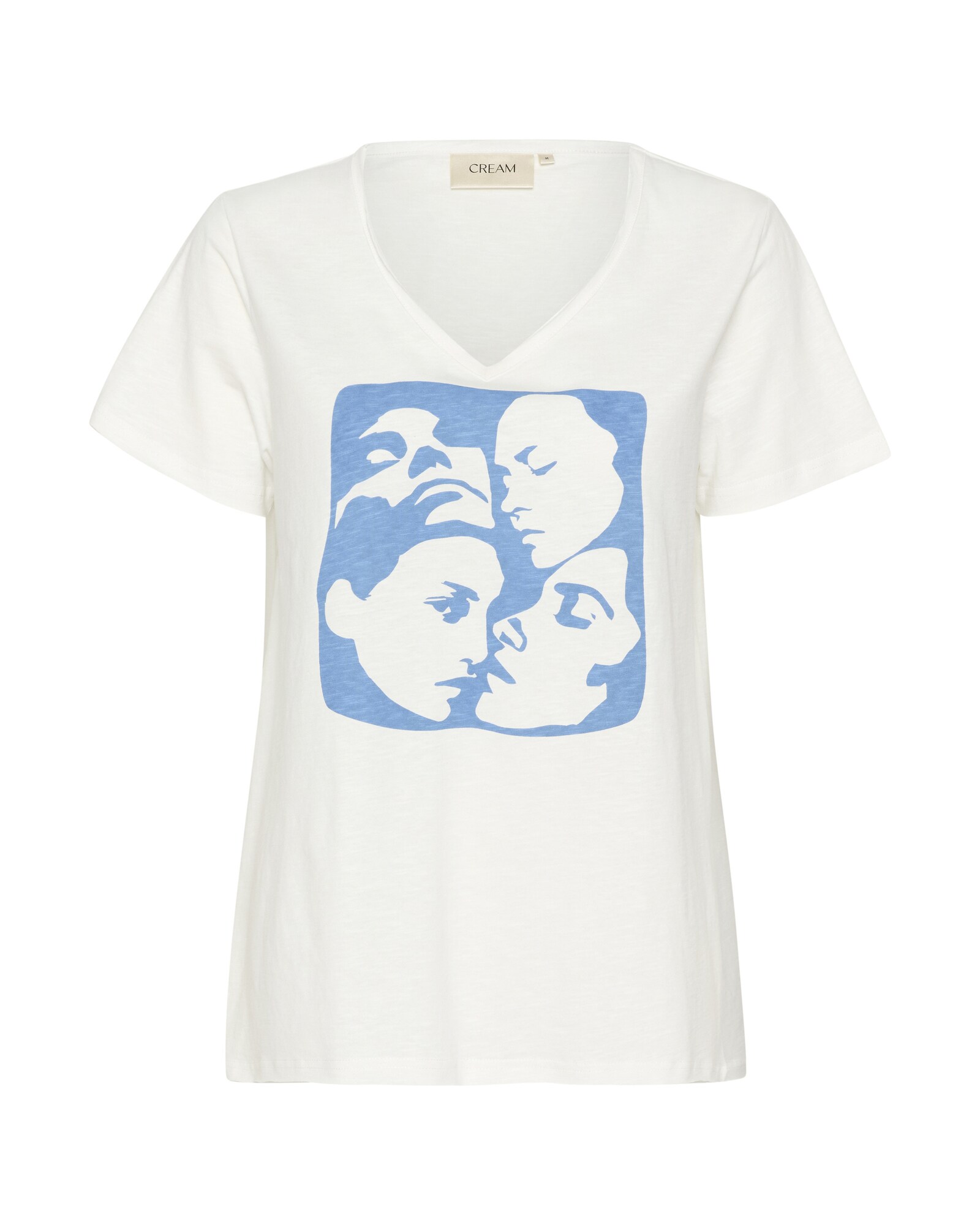 Cream Tricou CR Lavika  albastru regal / alb