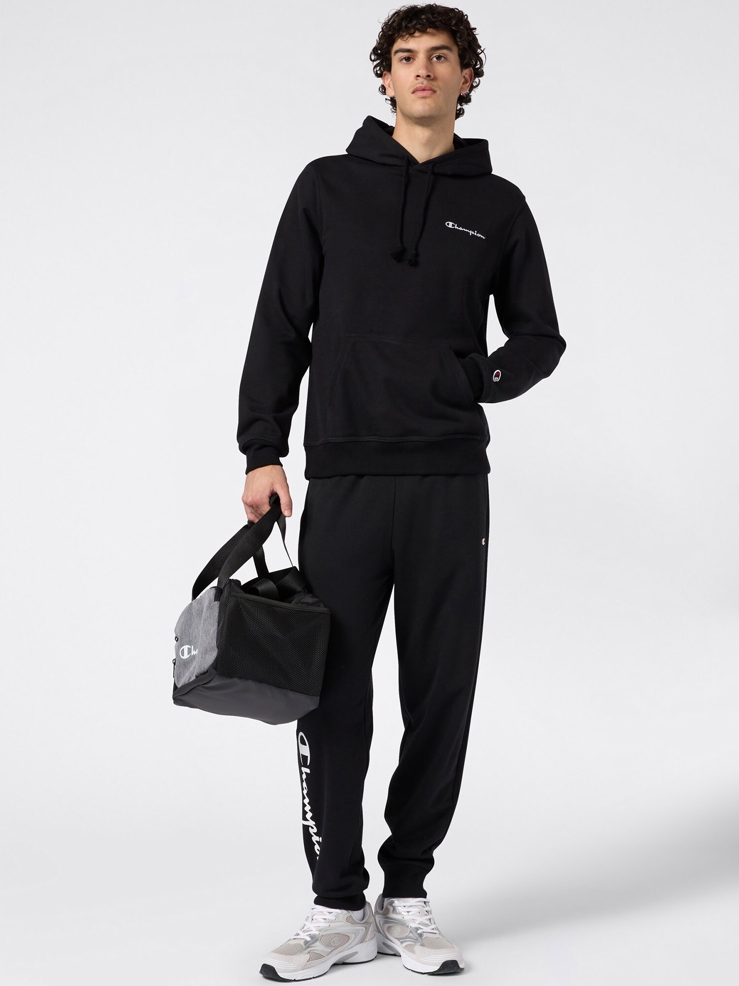 Champion Pantalón negro / blanco – imagen 4